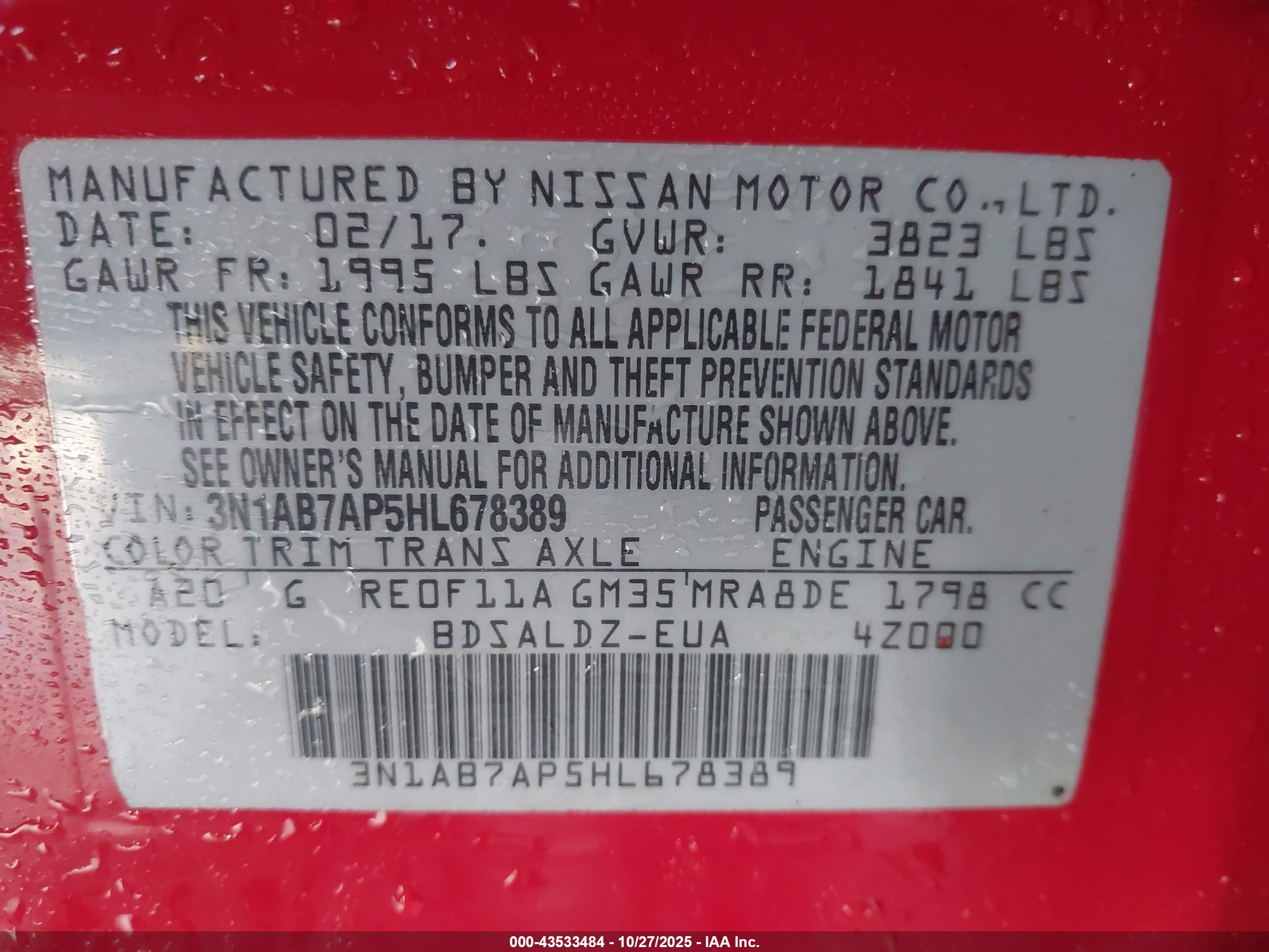 NISSAN SENTRA image 9