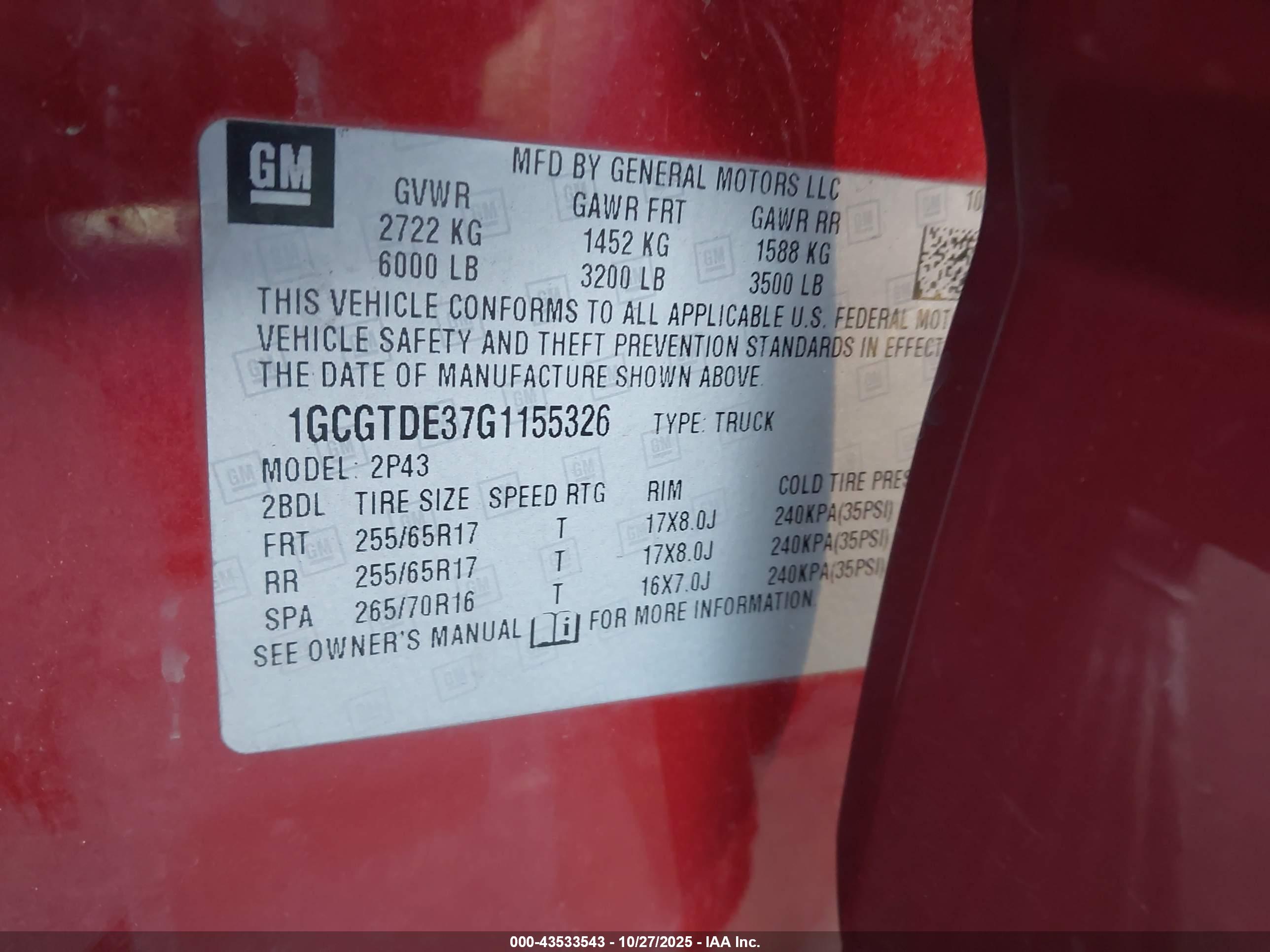CHEVROLET COLORADO image 9