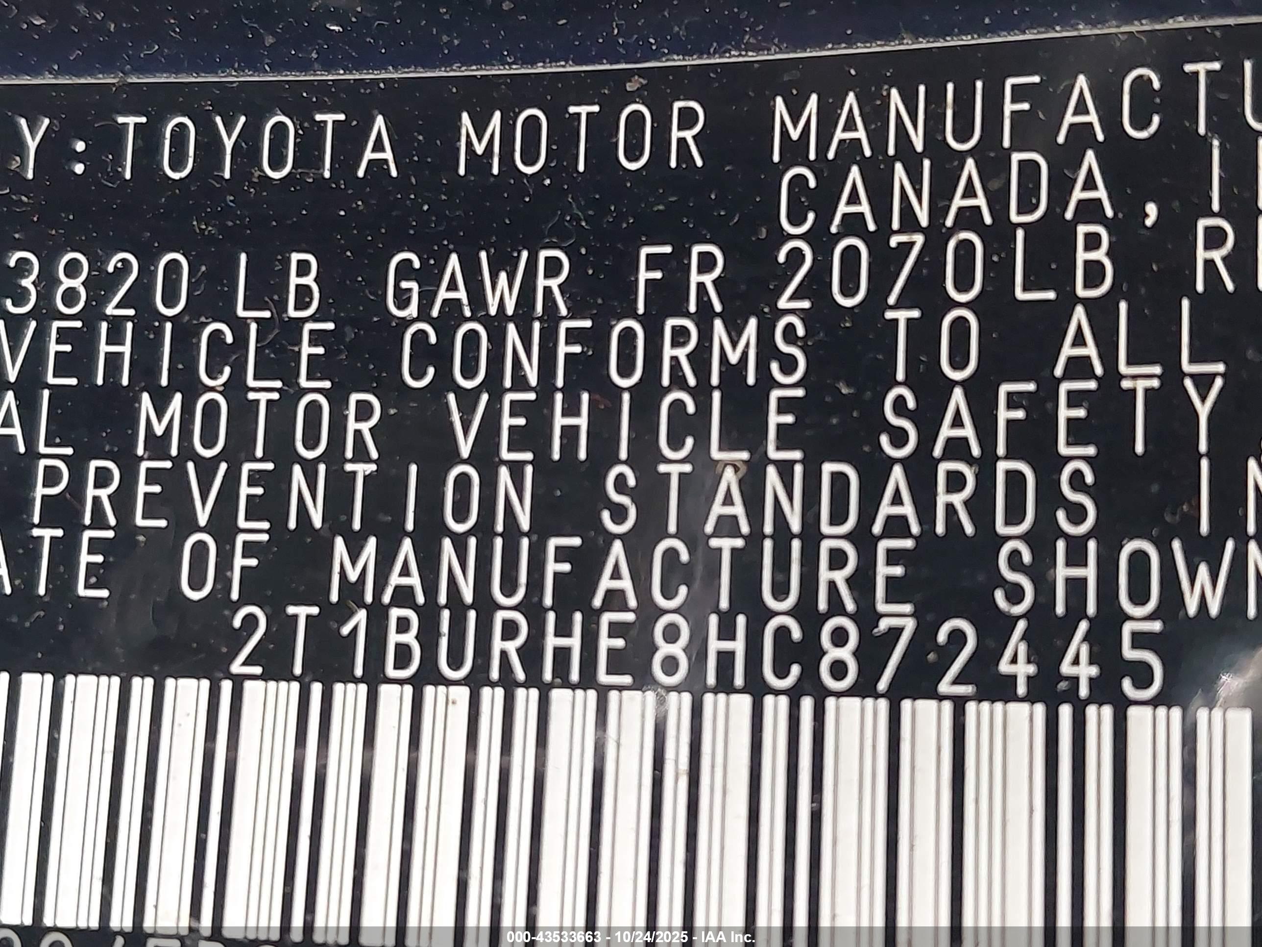 TOYOTA COROLLA image 9