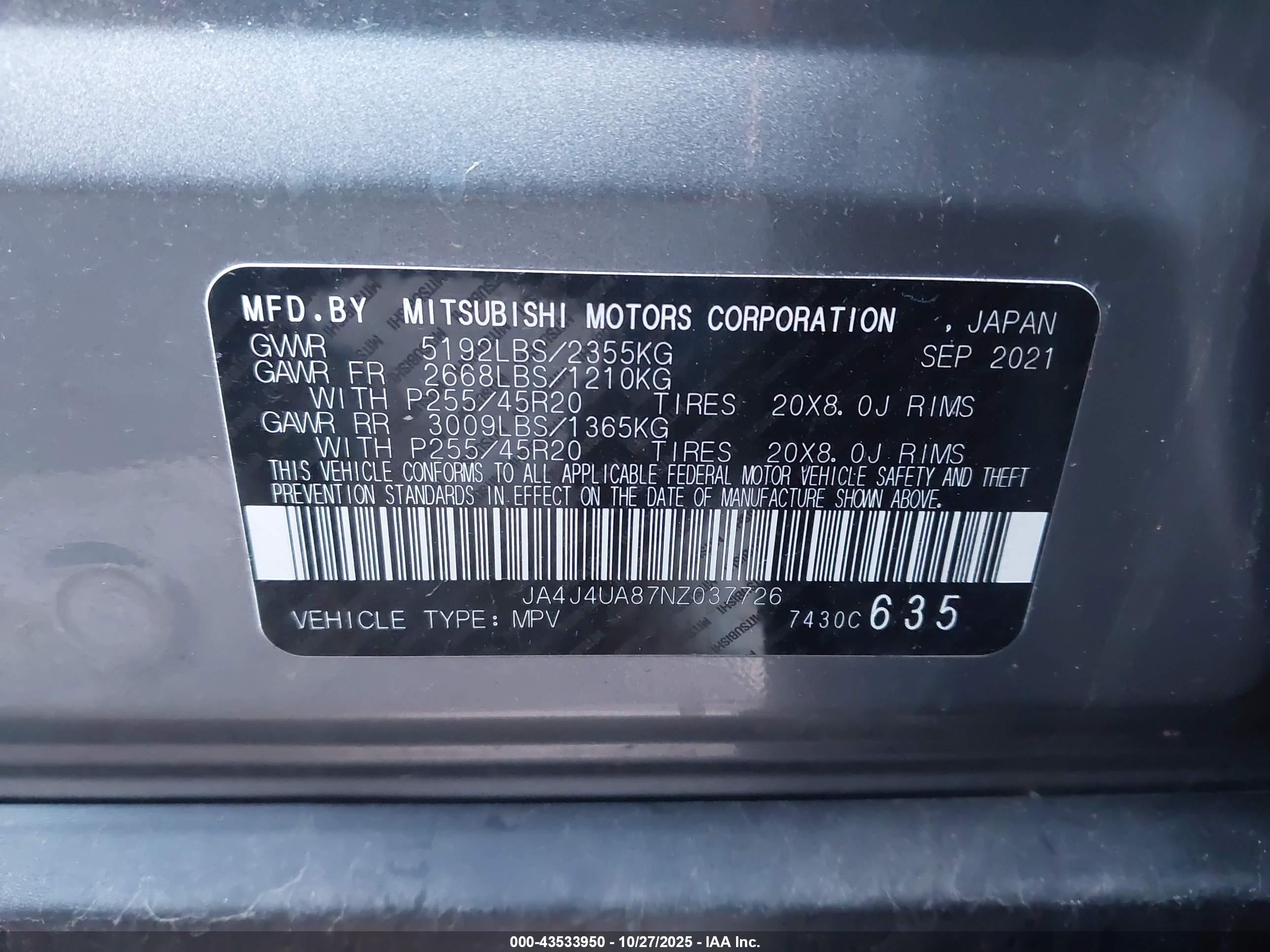 MITSUBISHI OUTLANDER image 9
