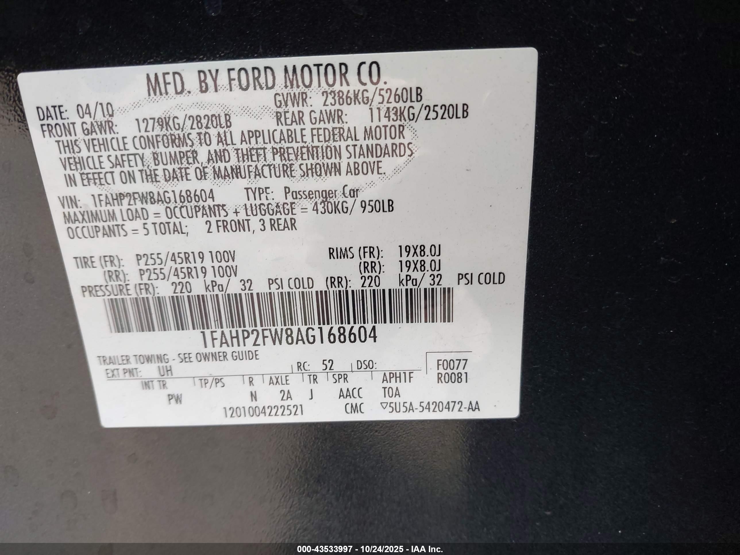 FORD TAURUS image 9