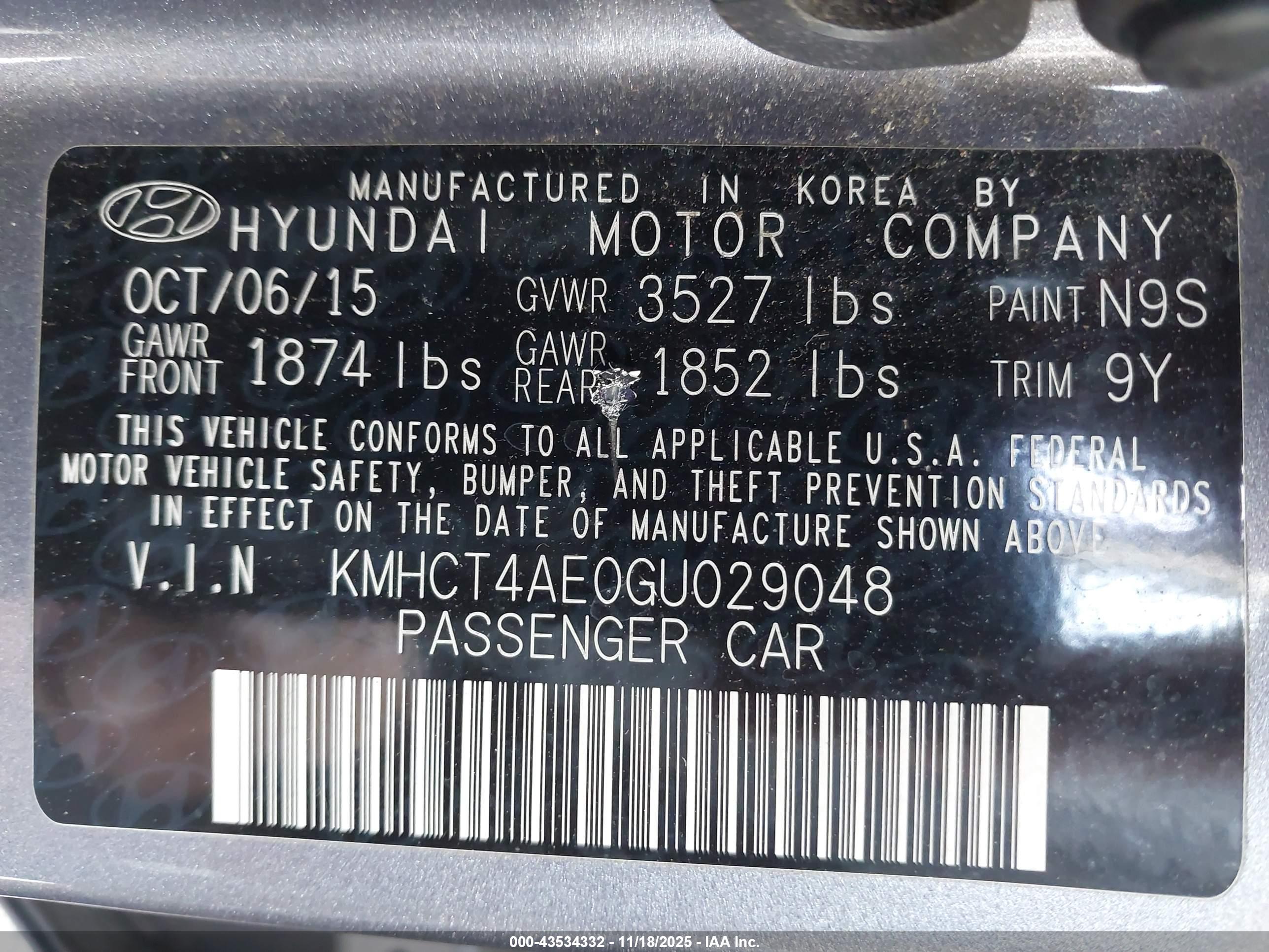 HYUNDAI ACCENT image 9