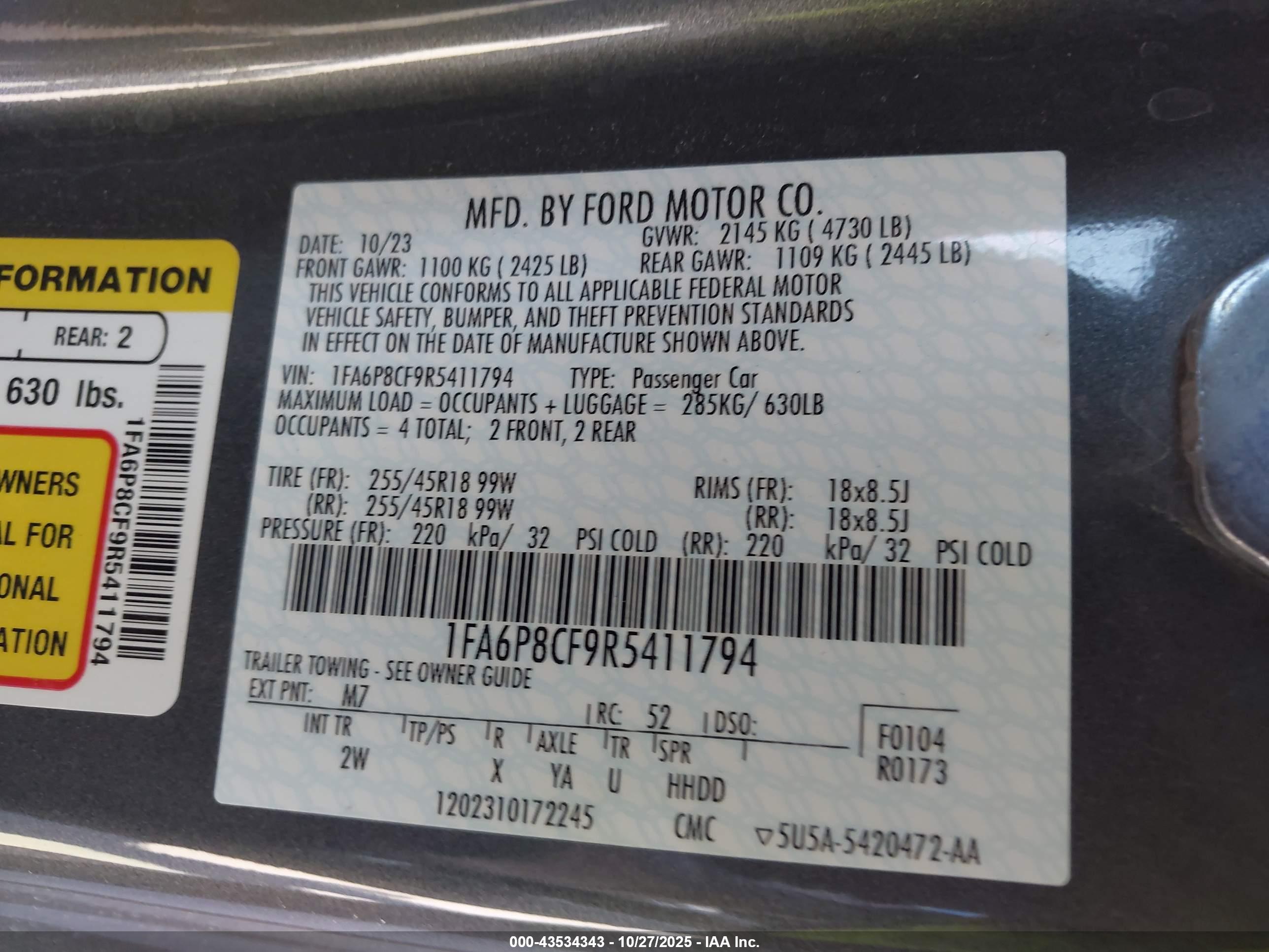 FORD MUSTANG image 9