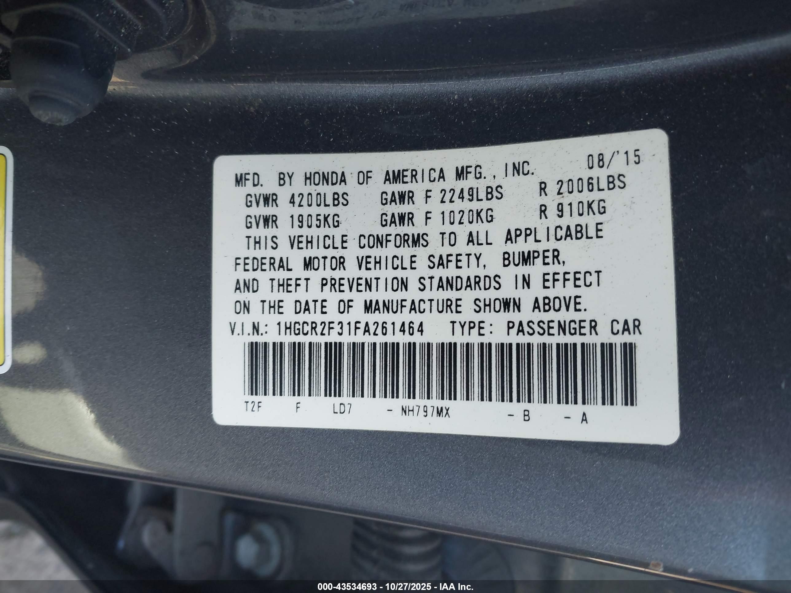HONDA ACCORD image 9
