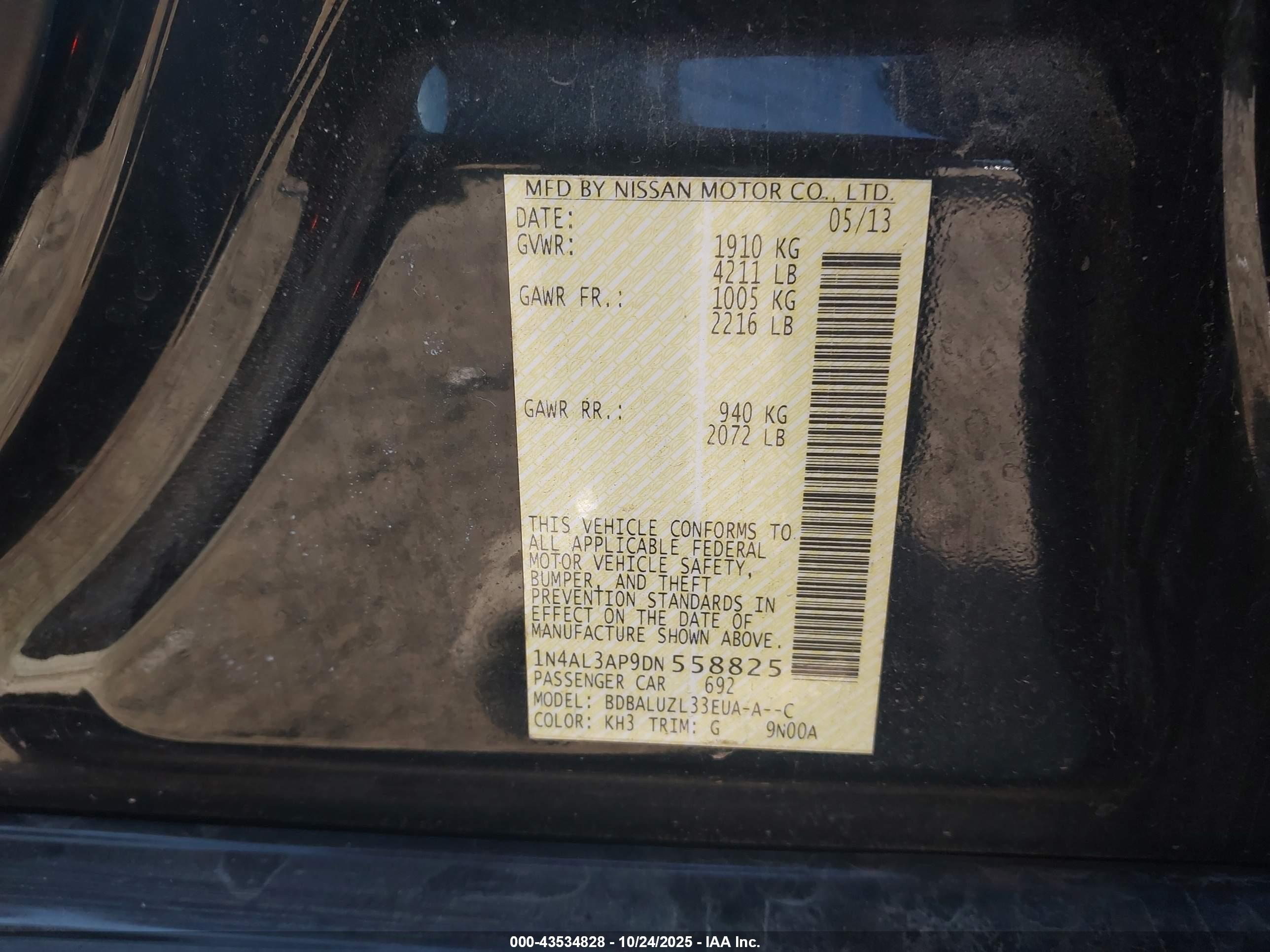 NISSAN ALTIMA image 9