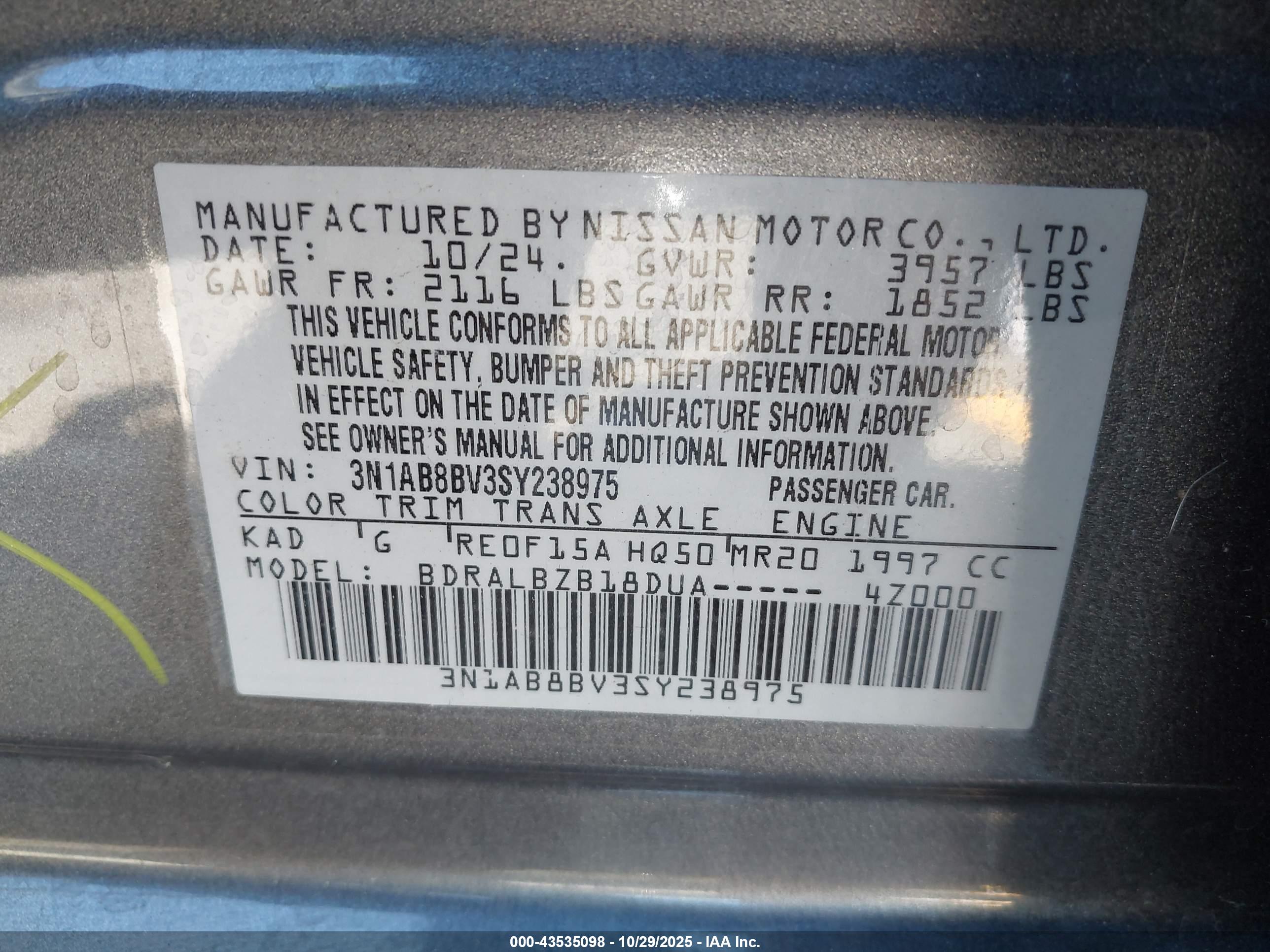 NISSAN SENTRA image 9