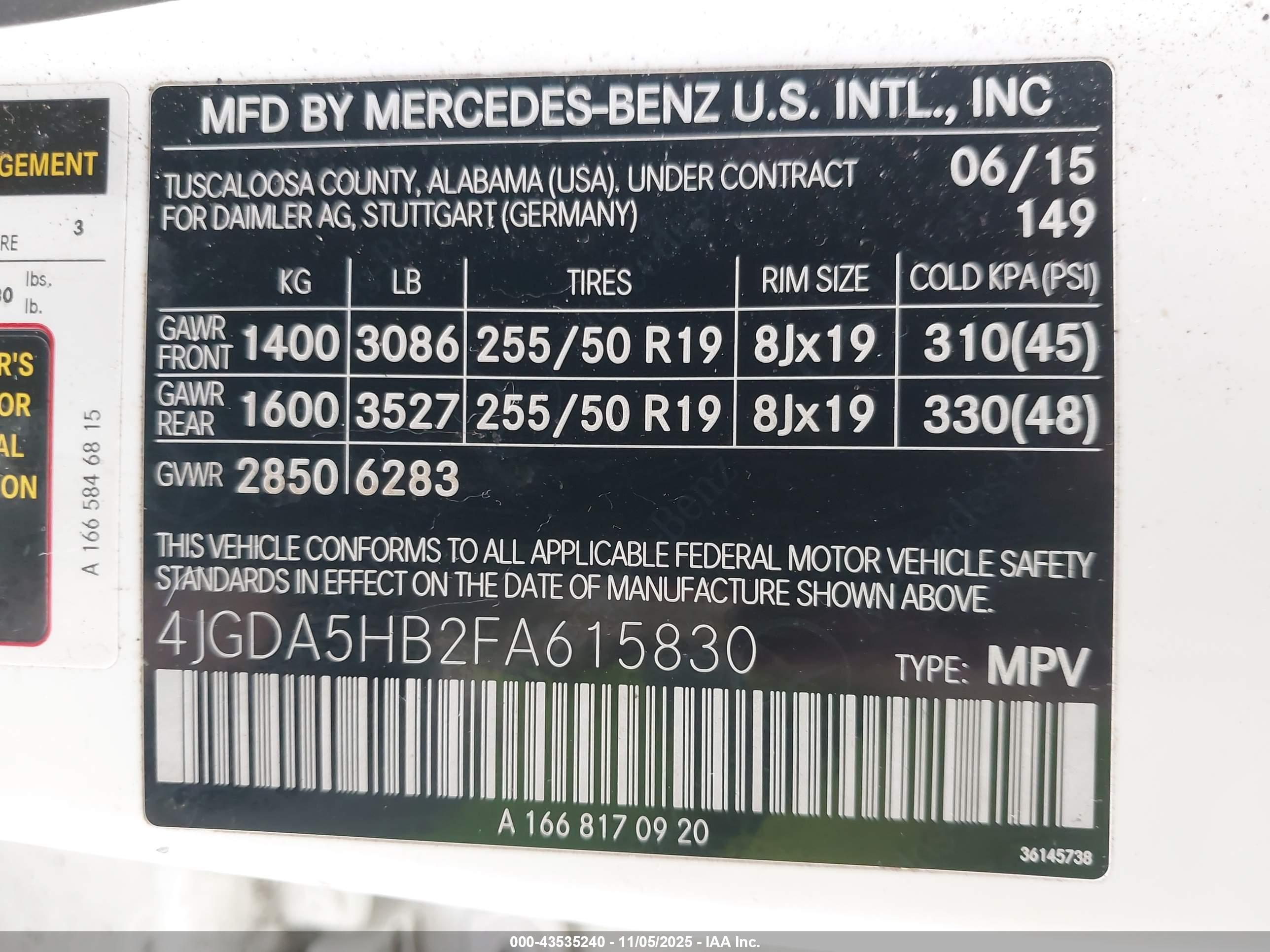 MERCEDES-BENZ ML image 9