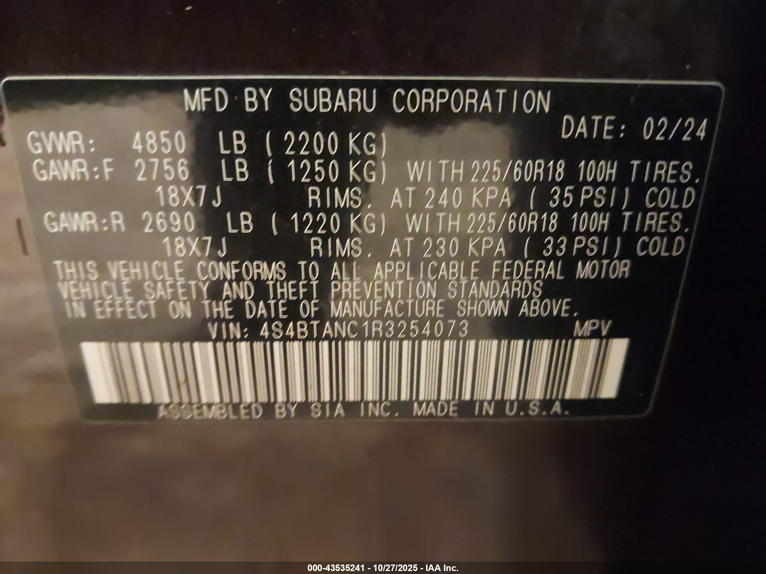 SUBARU OUTBACK image 9