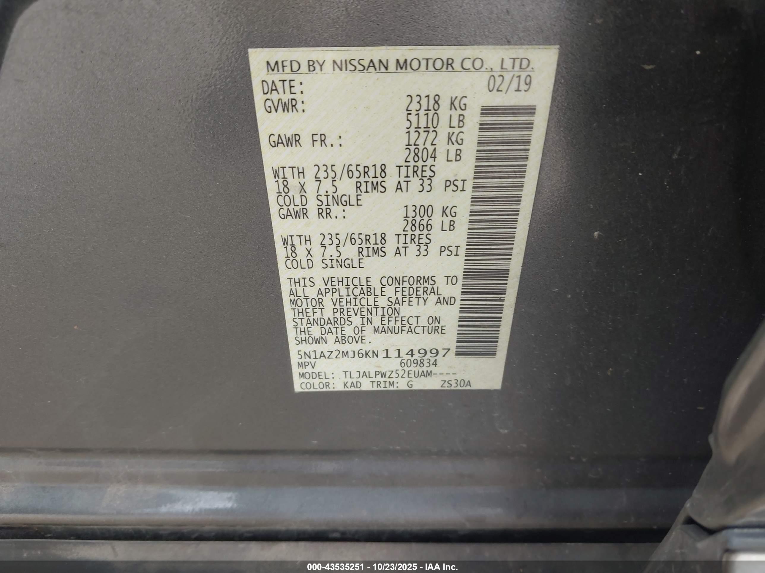 NISSAN MURANO image 9