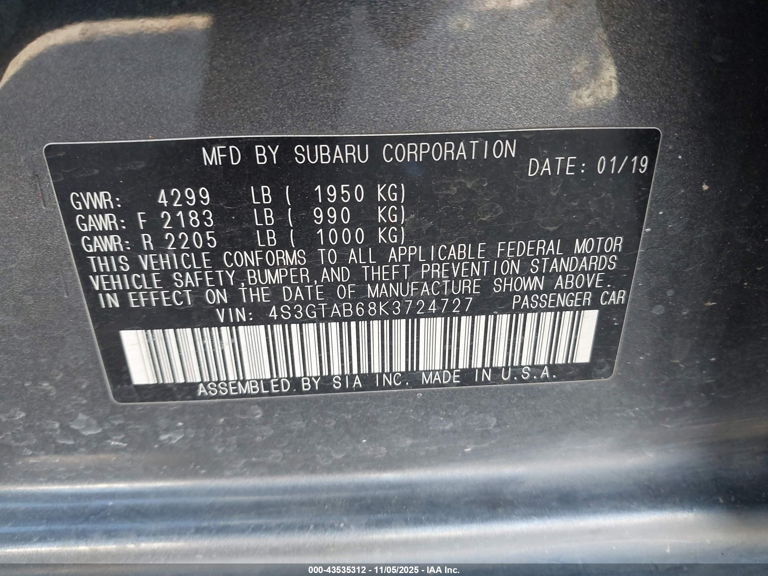SUBARU IMPREZA image 9