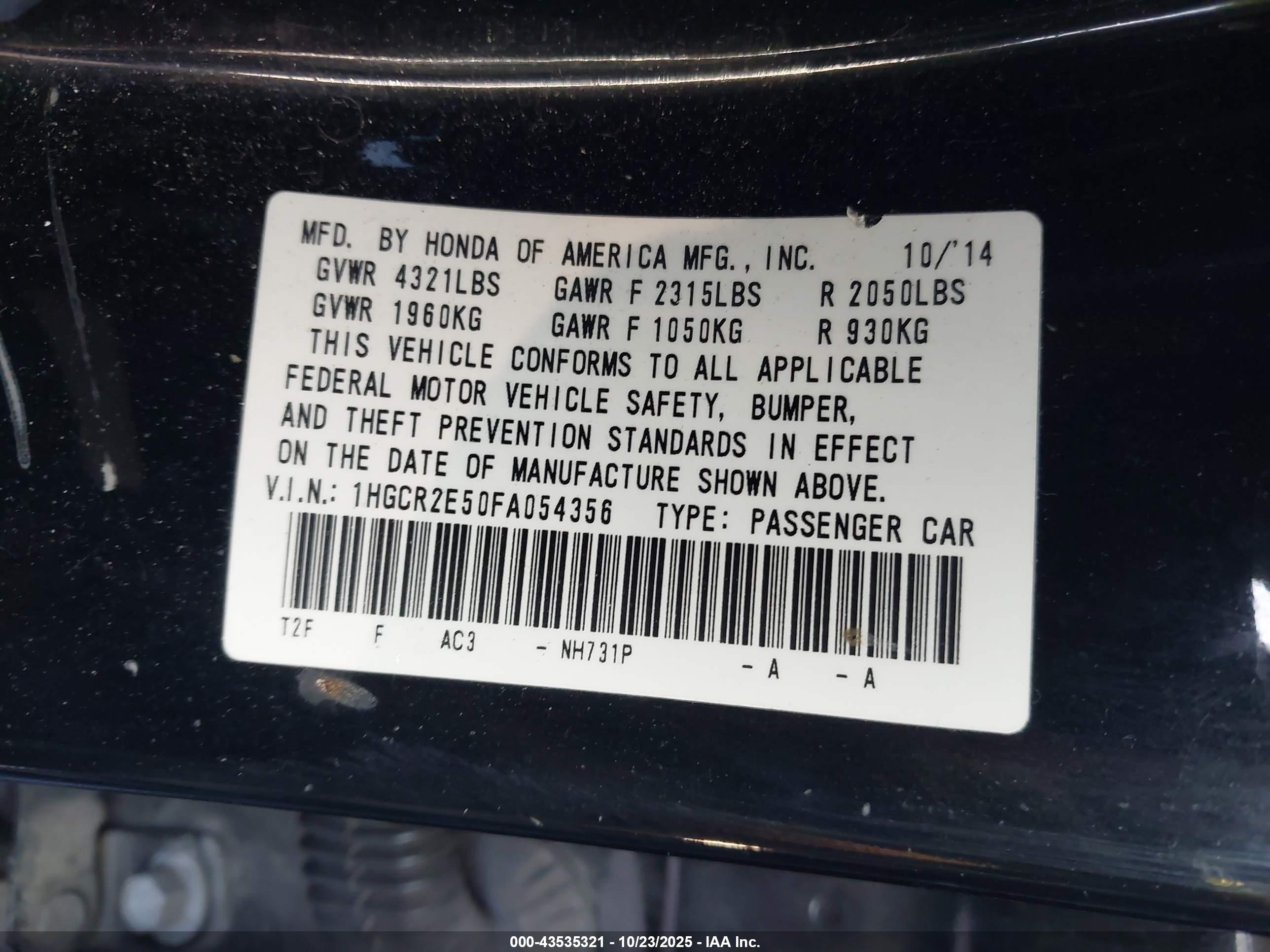 HONDA ACCORD image 9