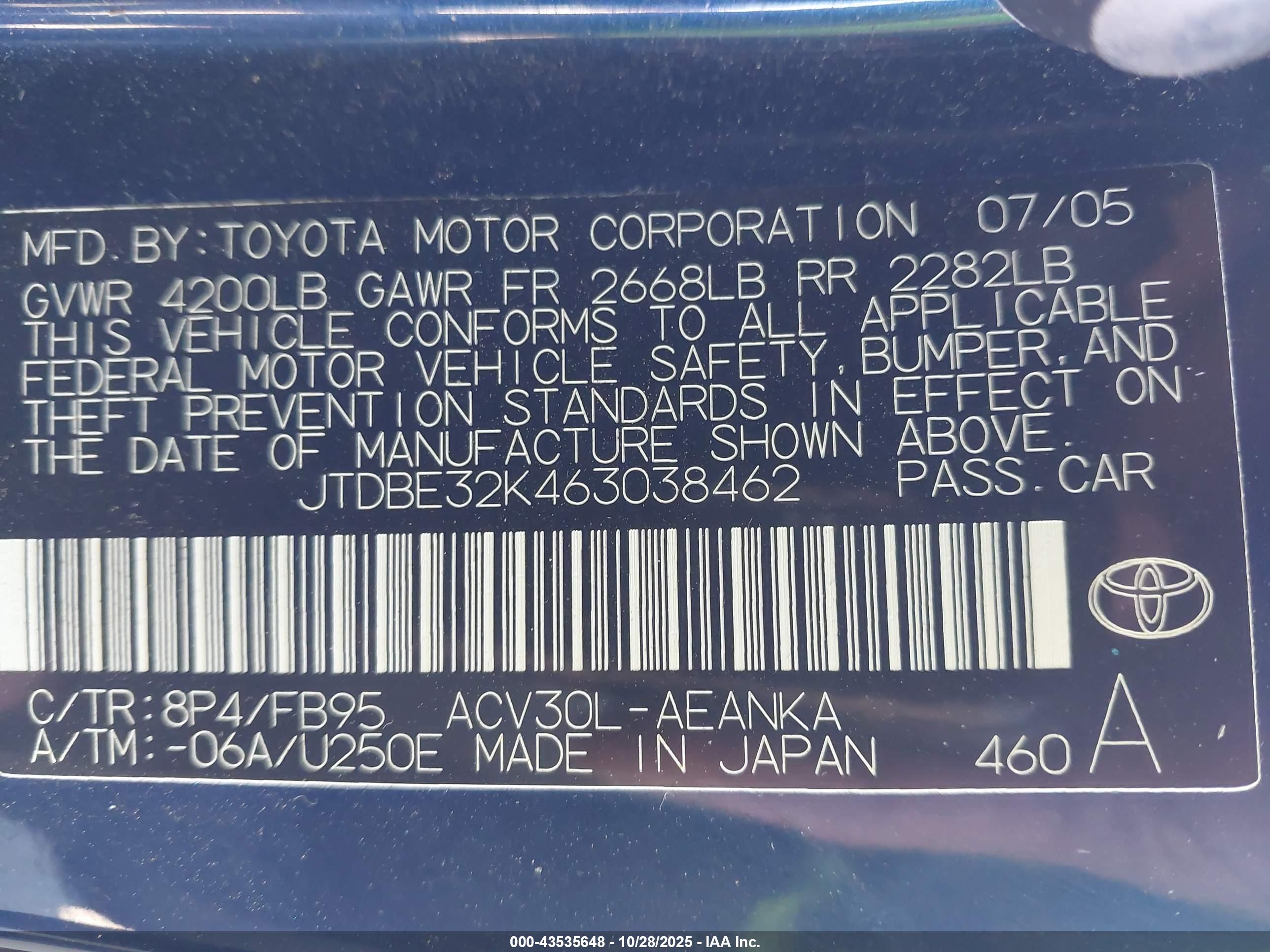 TOYOTA CAMRY image 9