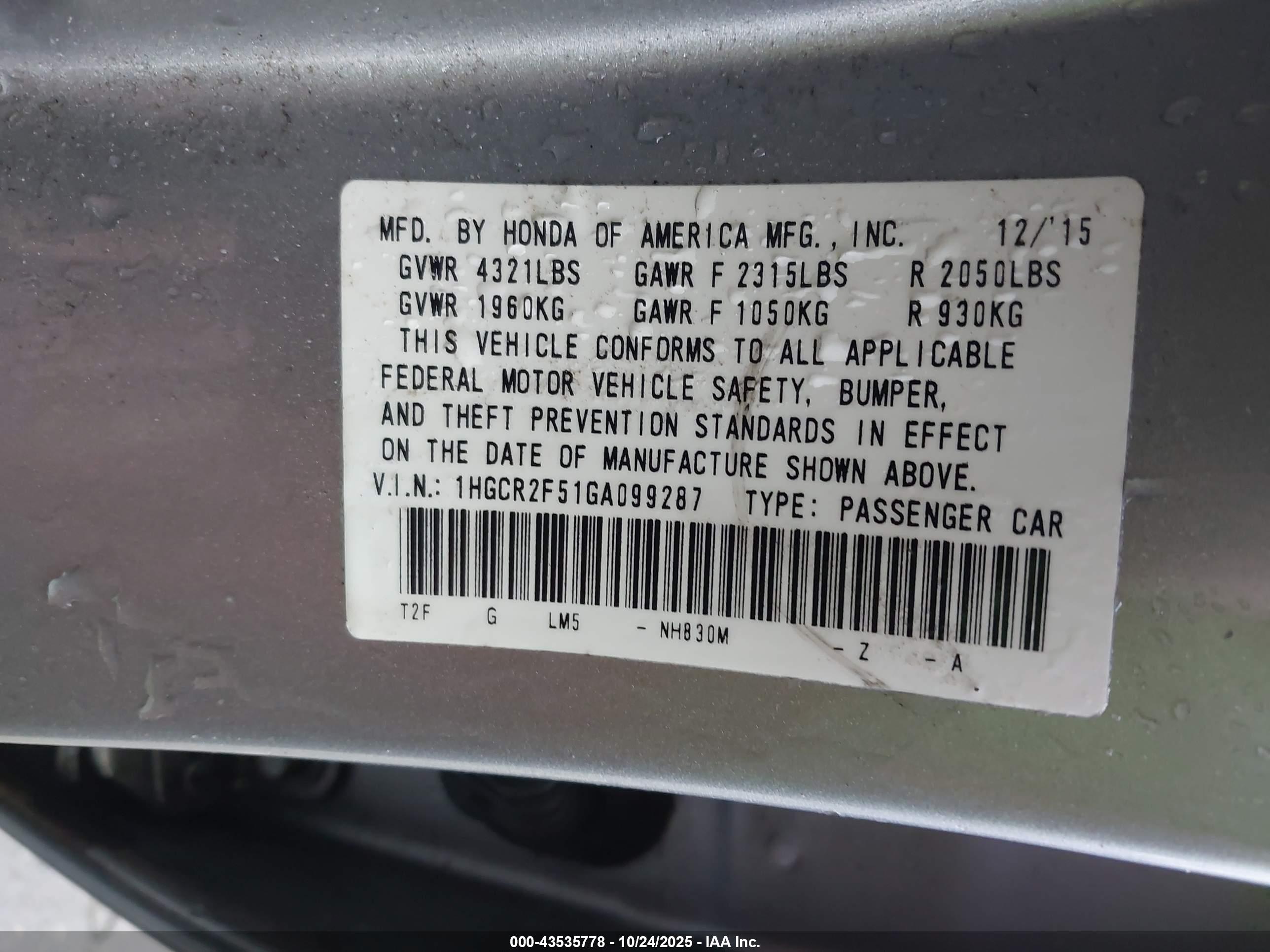 HONDA ACCORD image 9
