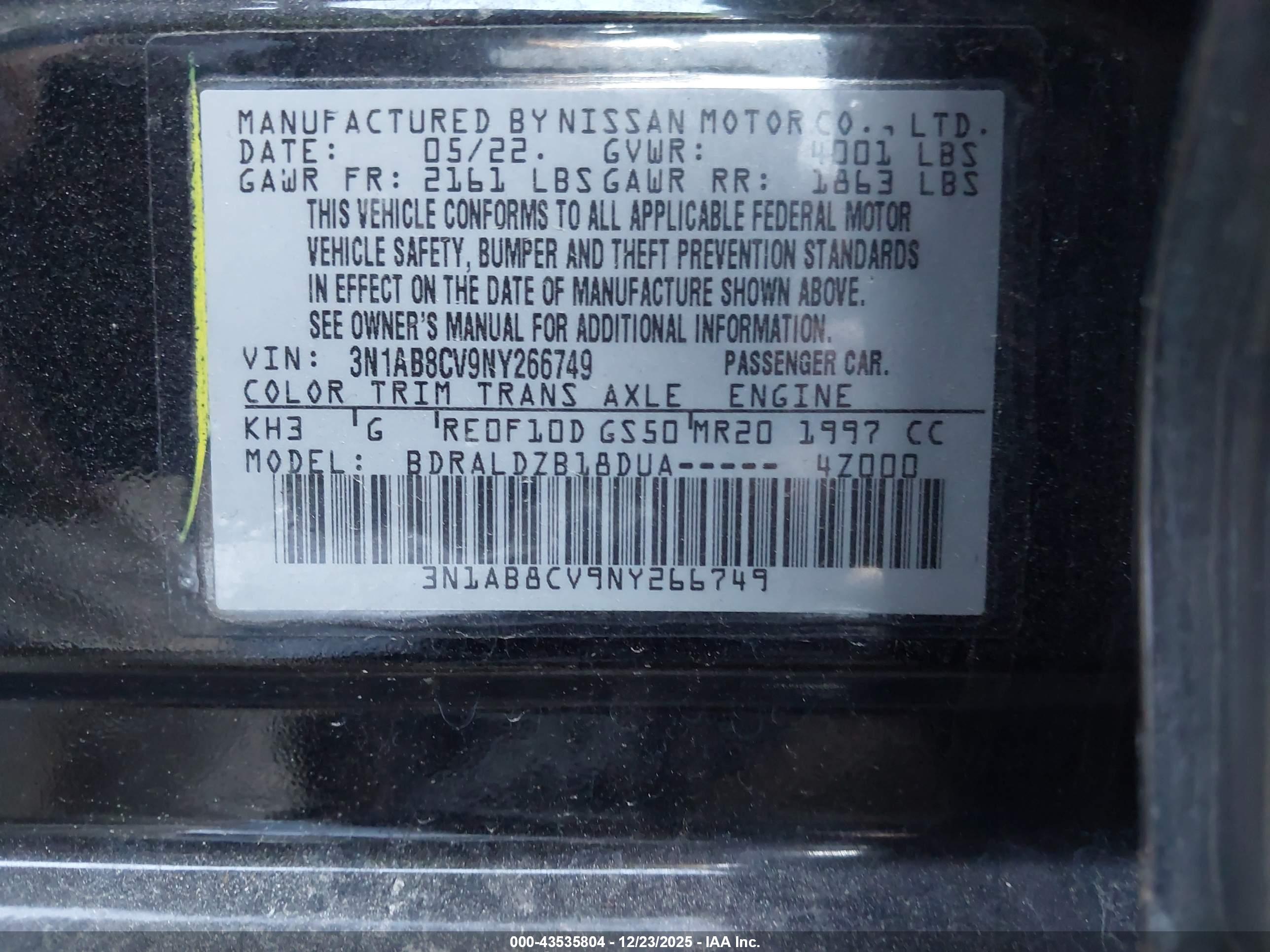 NISSAN SENTRA image 9