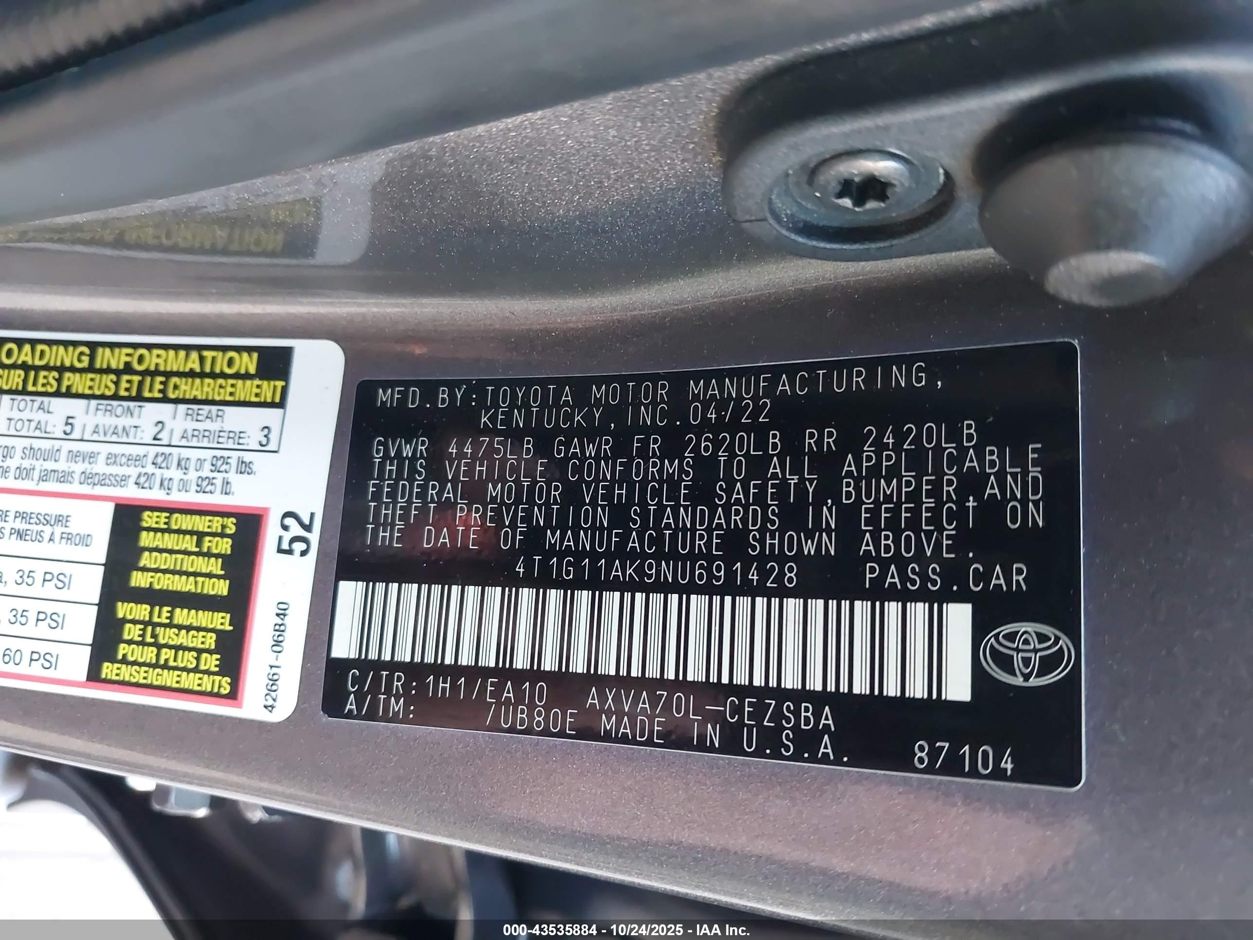 TOYOTA CAMRY image 9