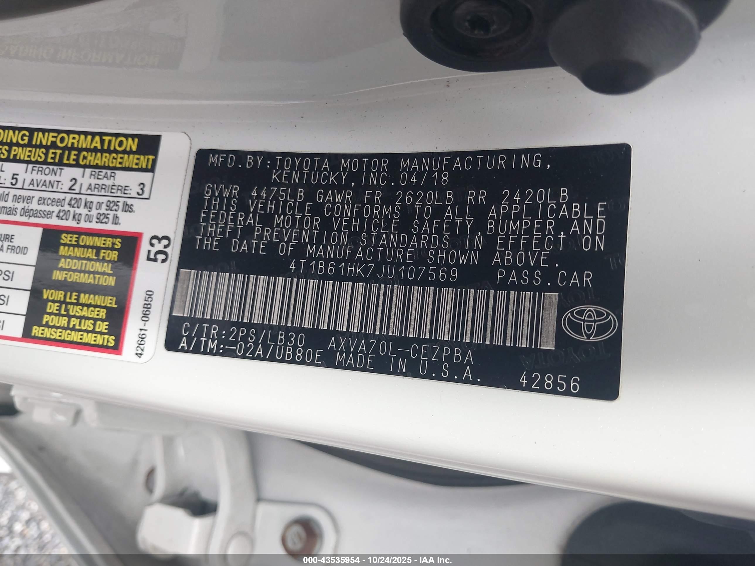 TOYOTA CAMRY image 9