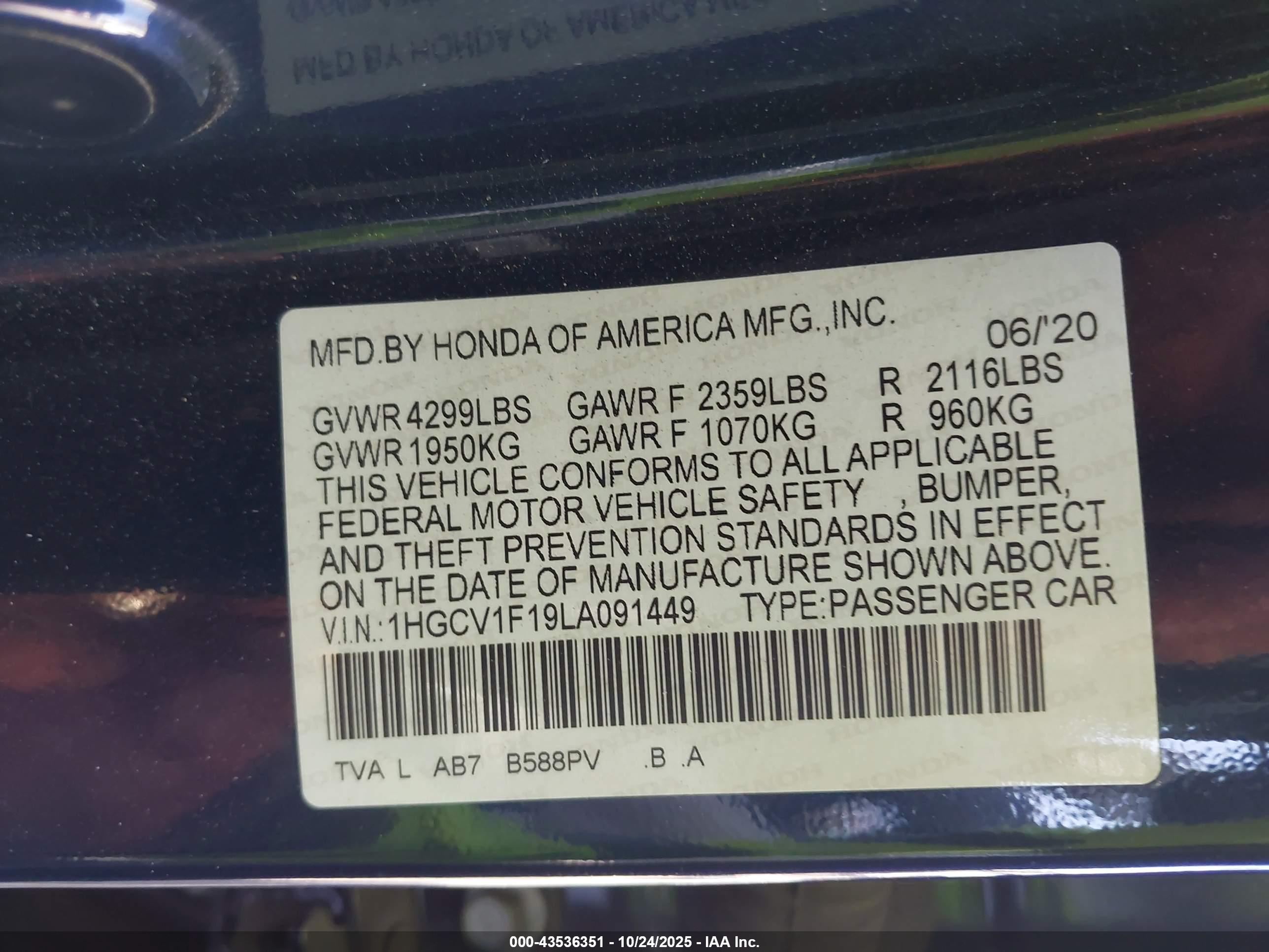 HONDA ACCORD image 9