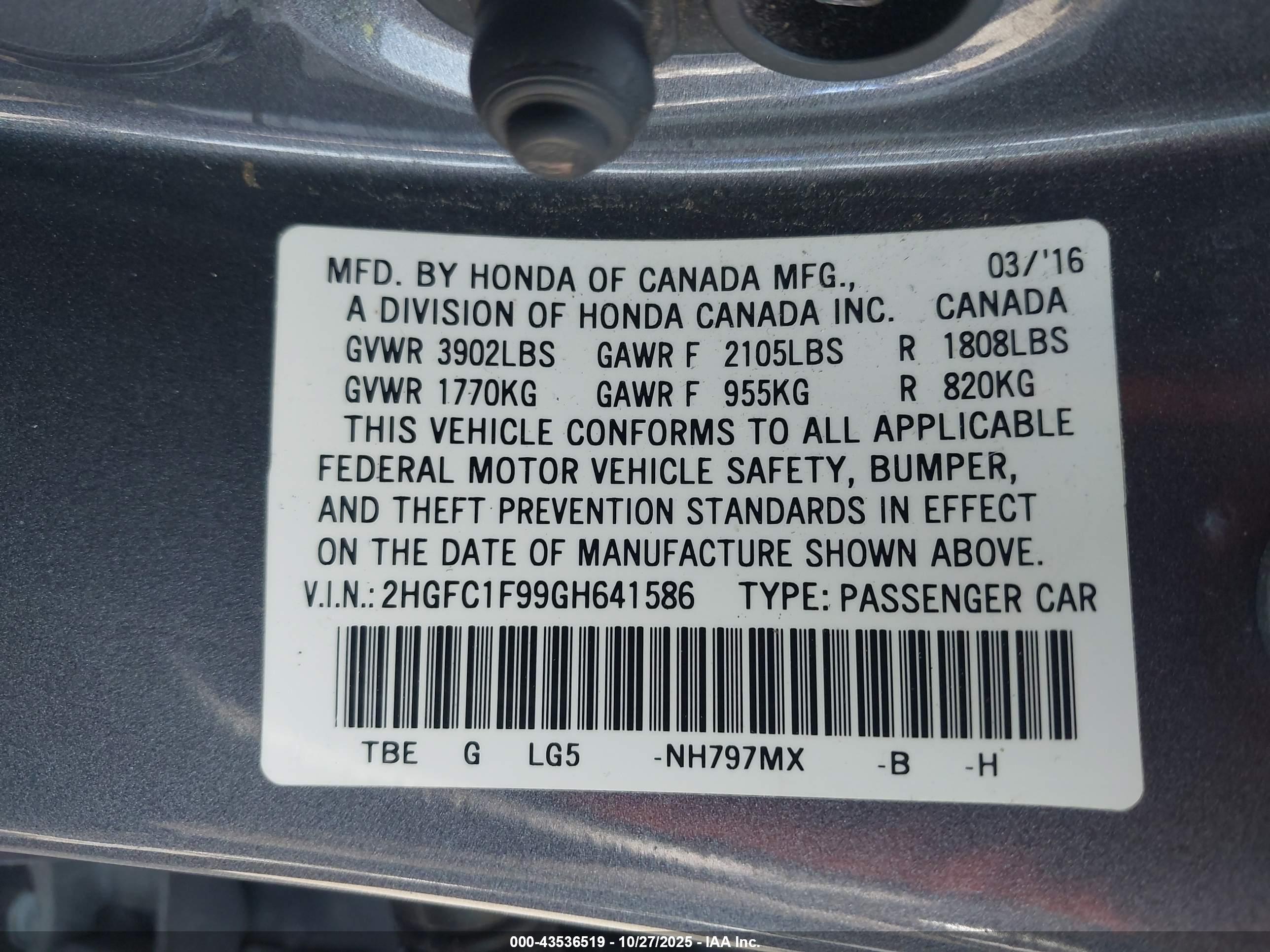 HONDA CIVIC image 9