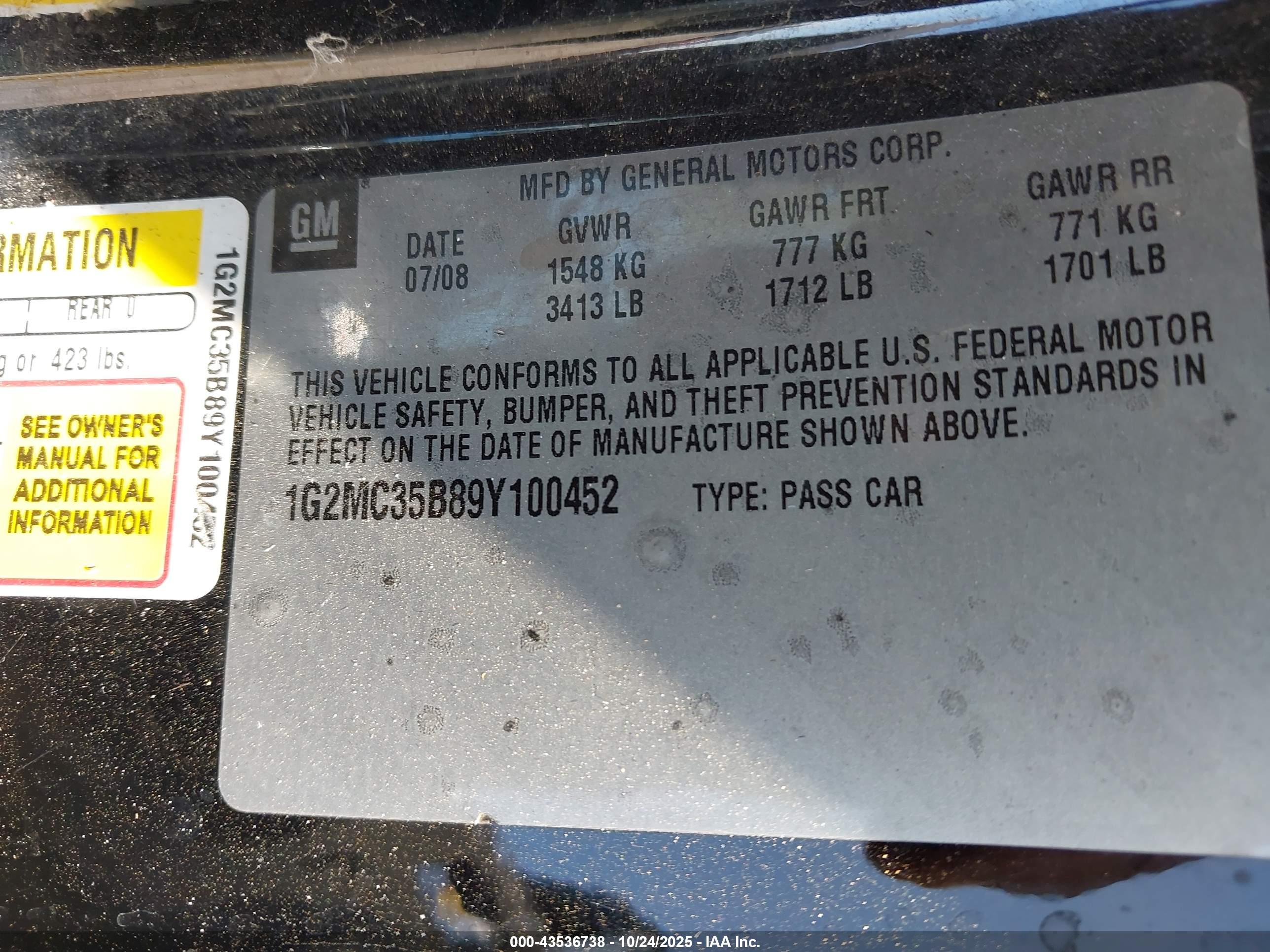 PONTIAC SOLSTICE image 9