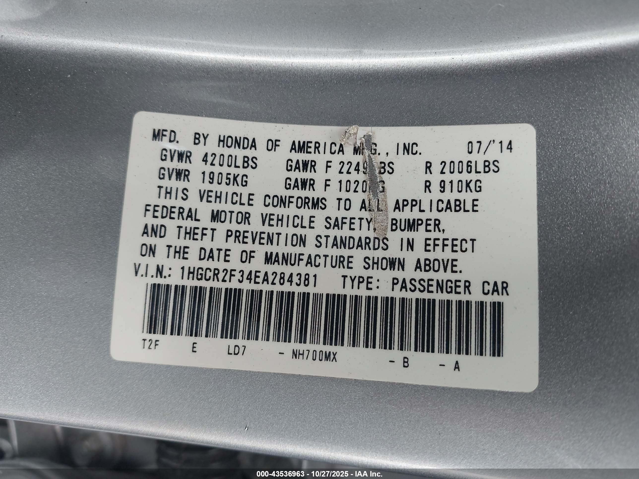 HONDA ACCORD image 9