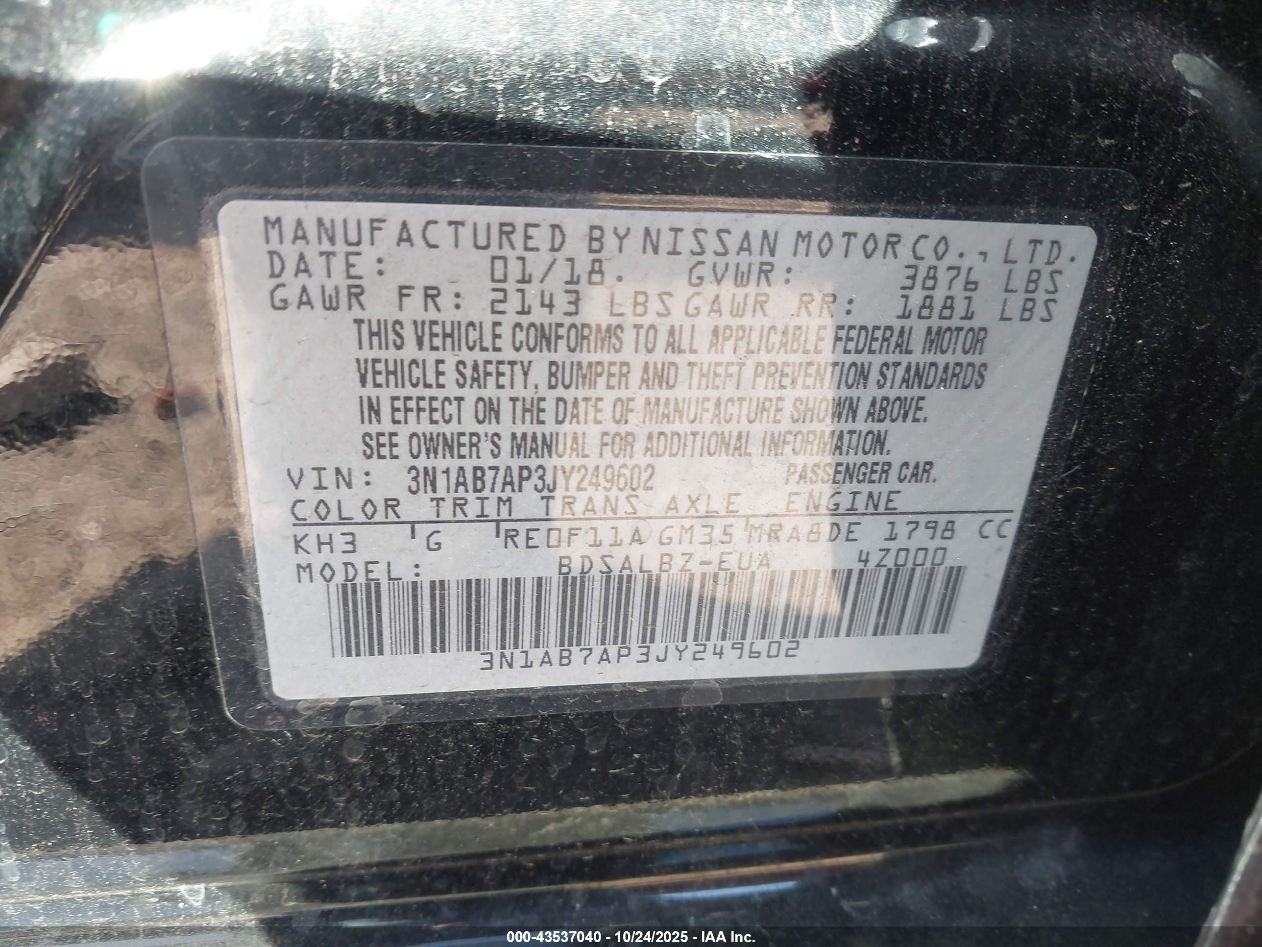 NISSAN SENTRA image 9
