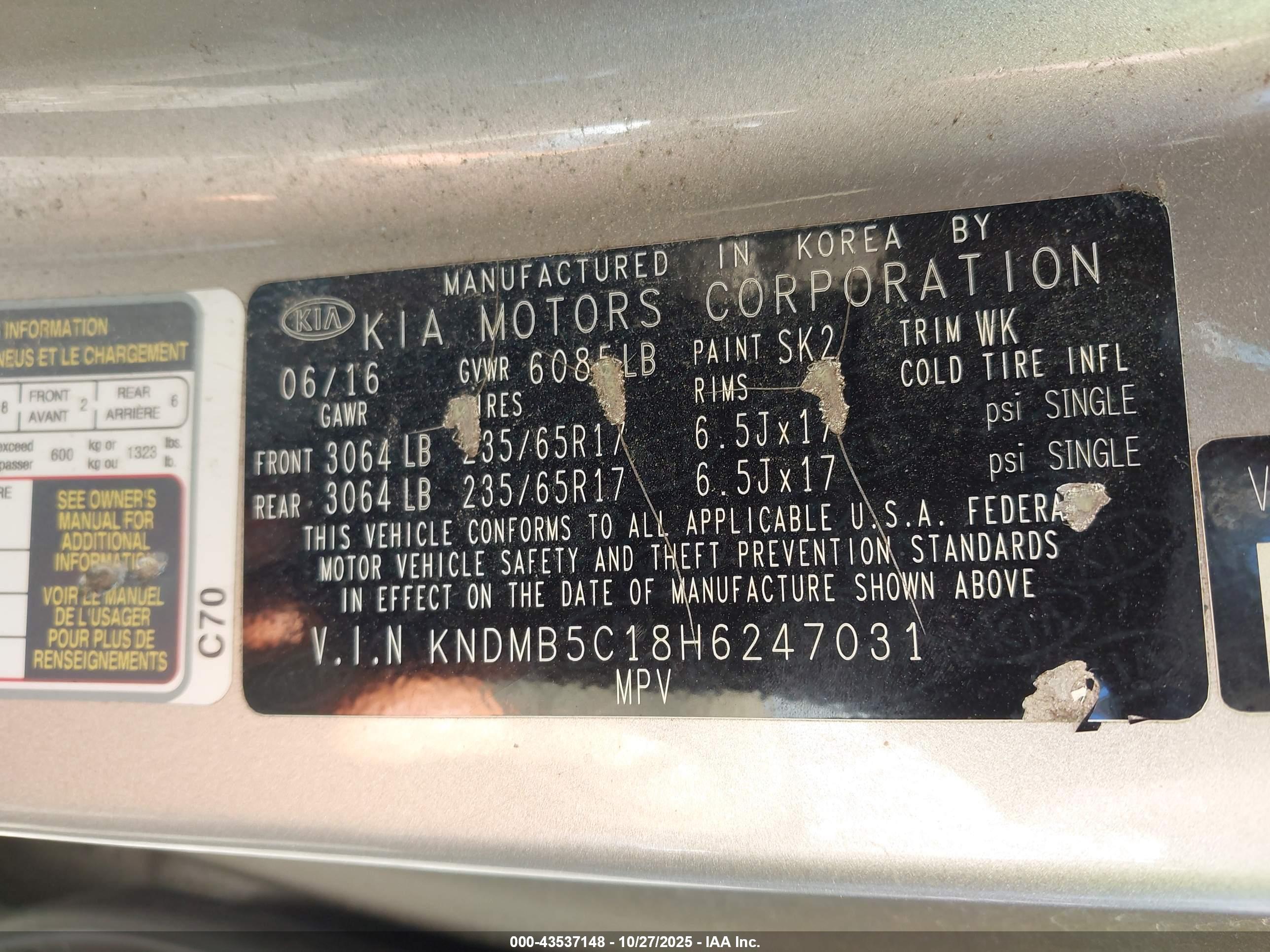KIA SEDONA image 9