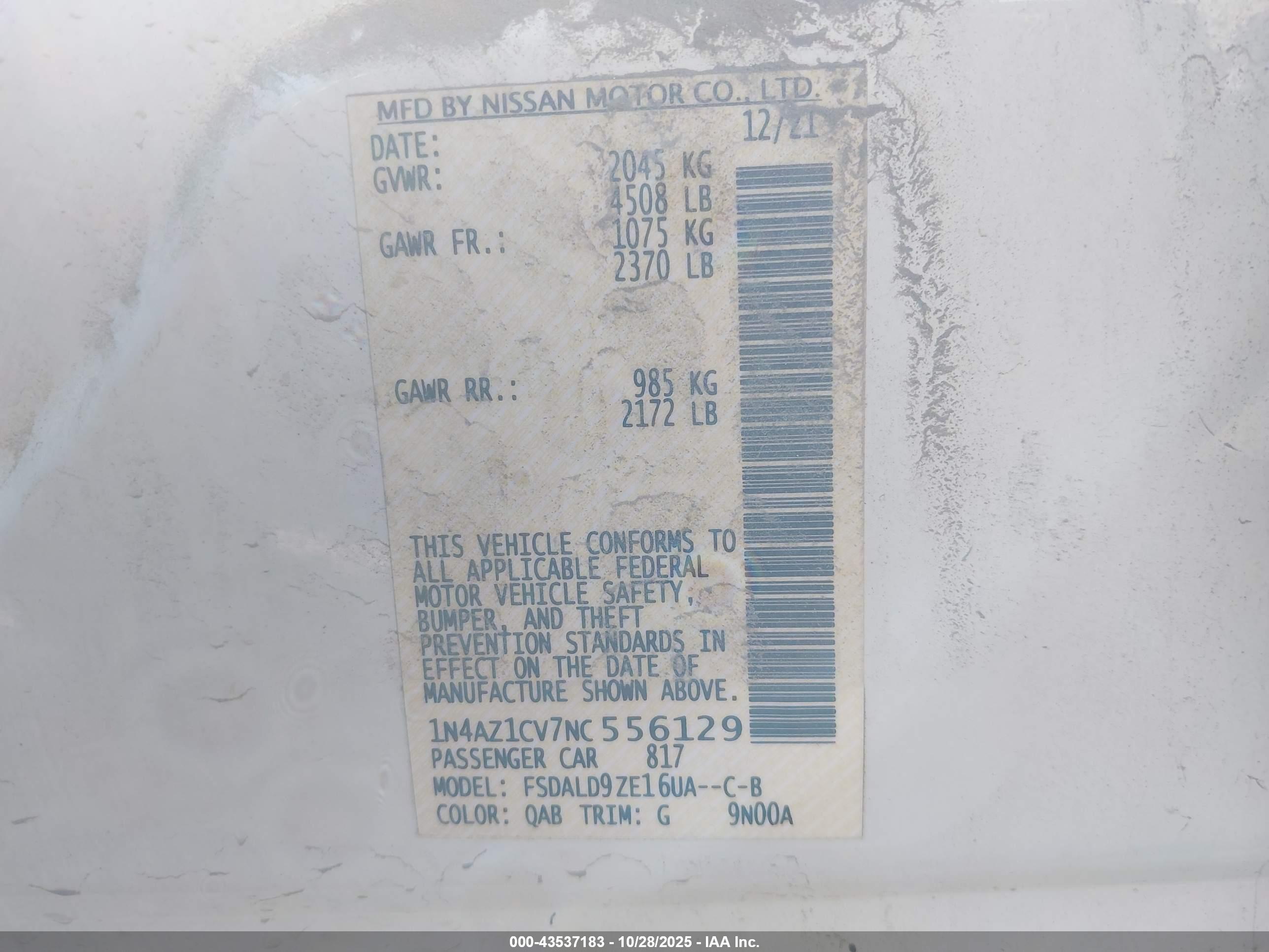 NISSAN LEAF image 9