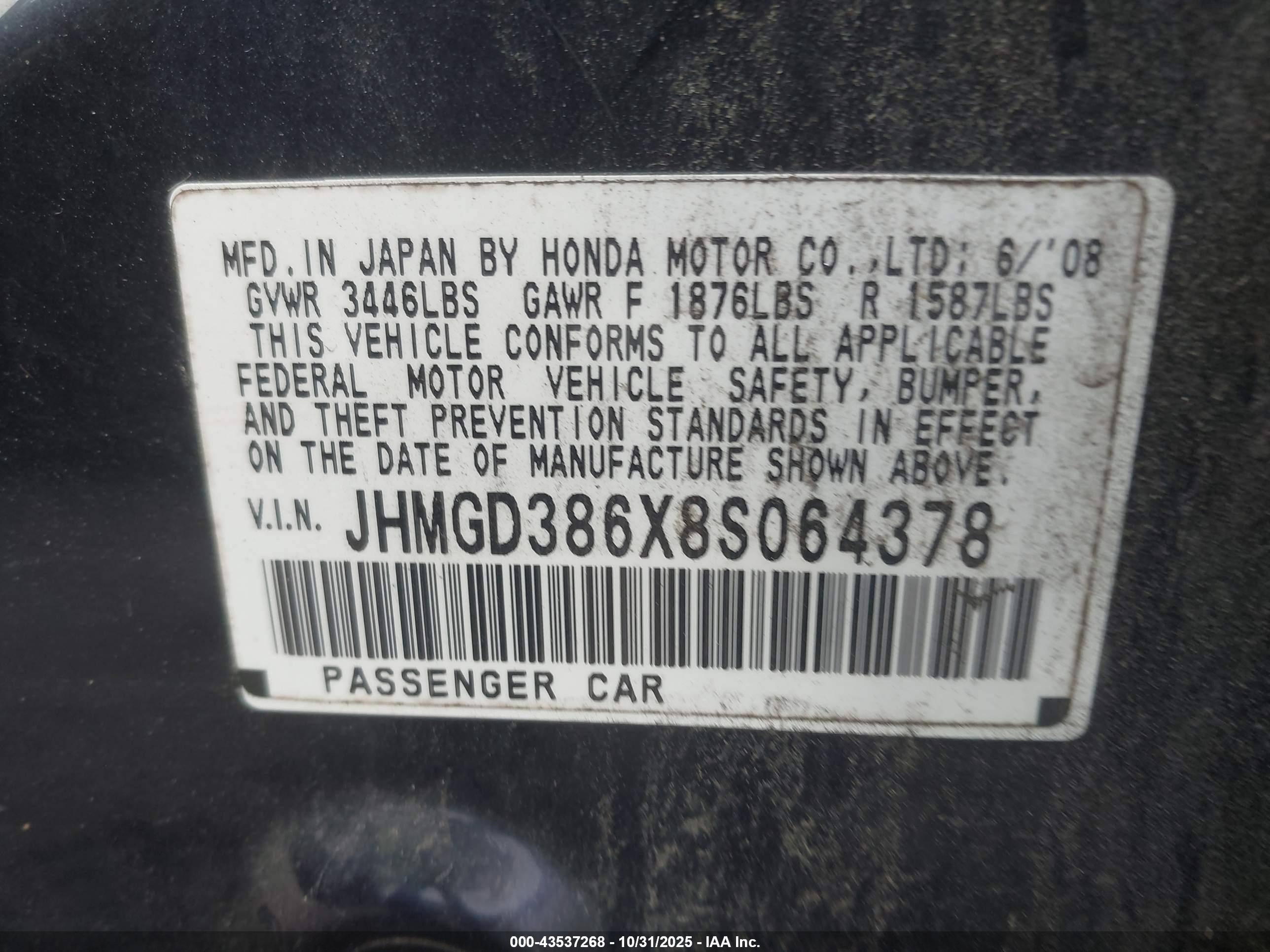 HONDA FIT image 9