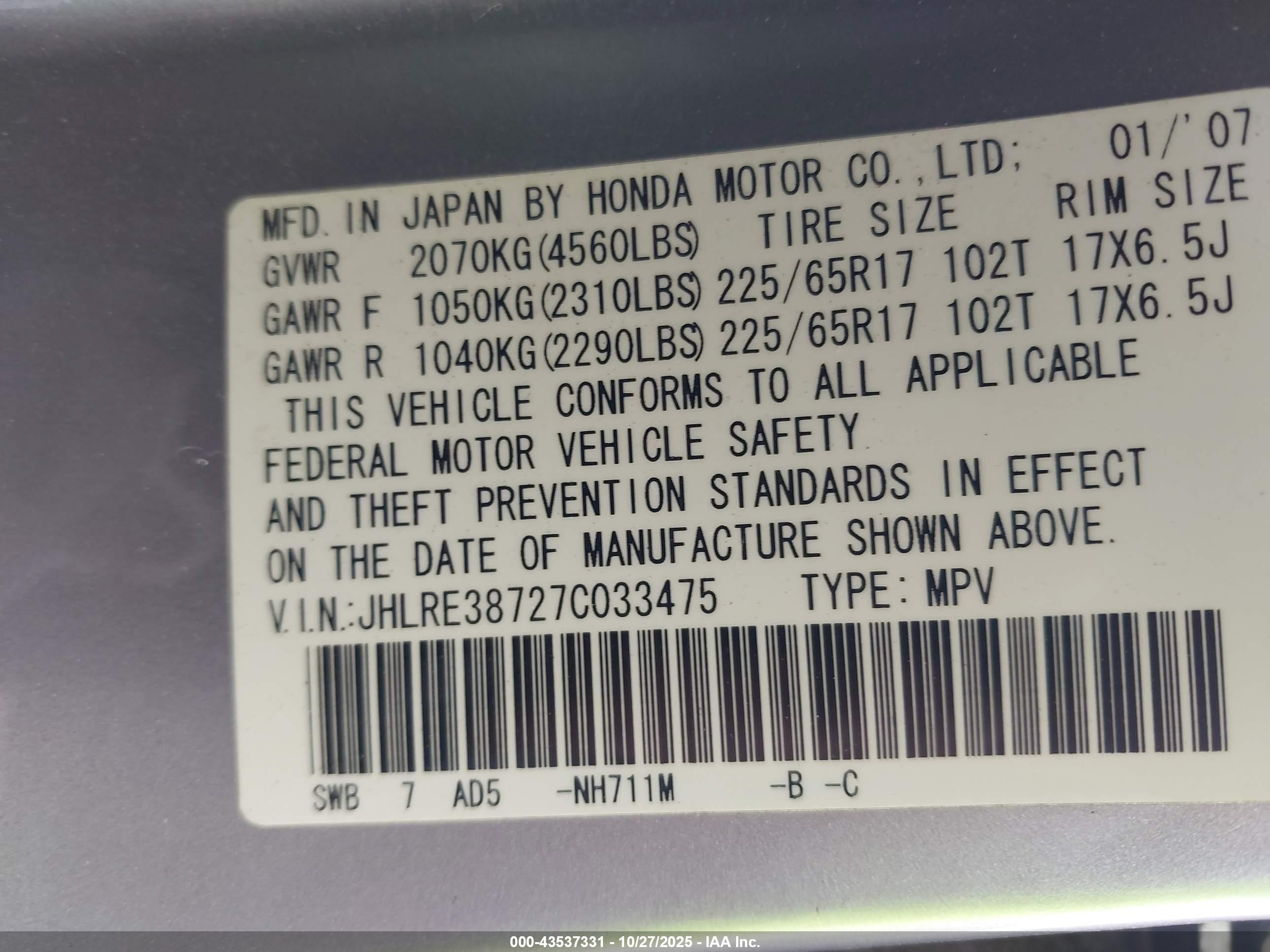 HONDA CR-V image 9