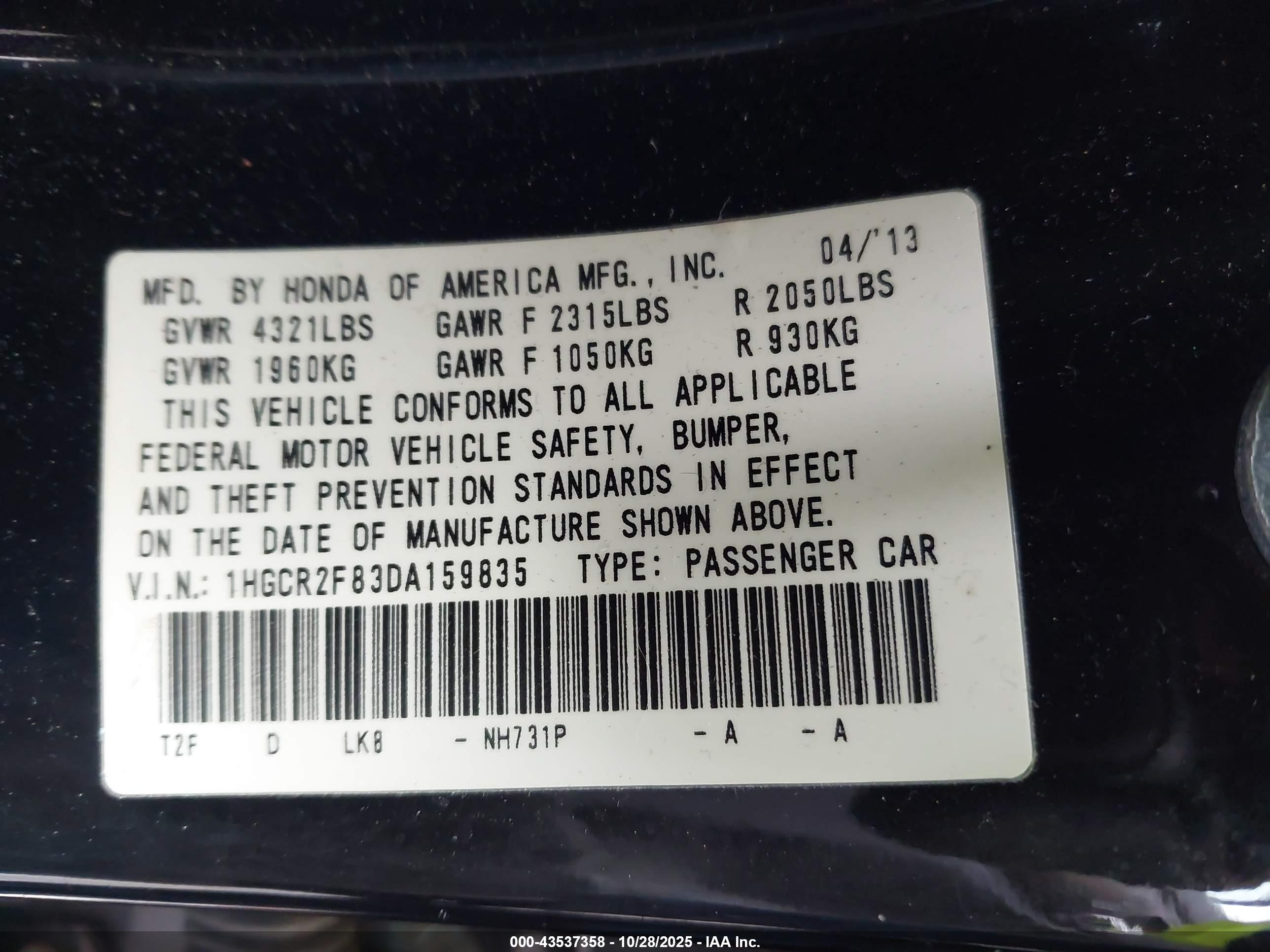 HONDA ACCORD image 9