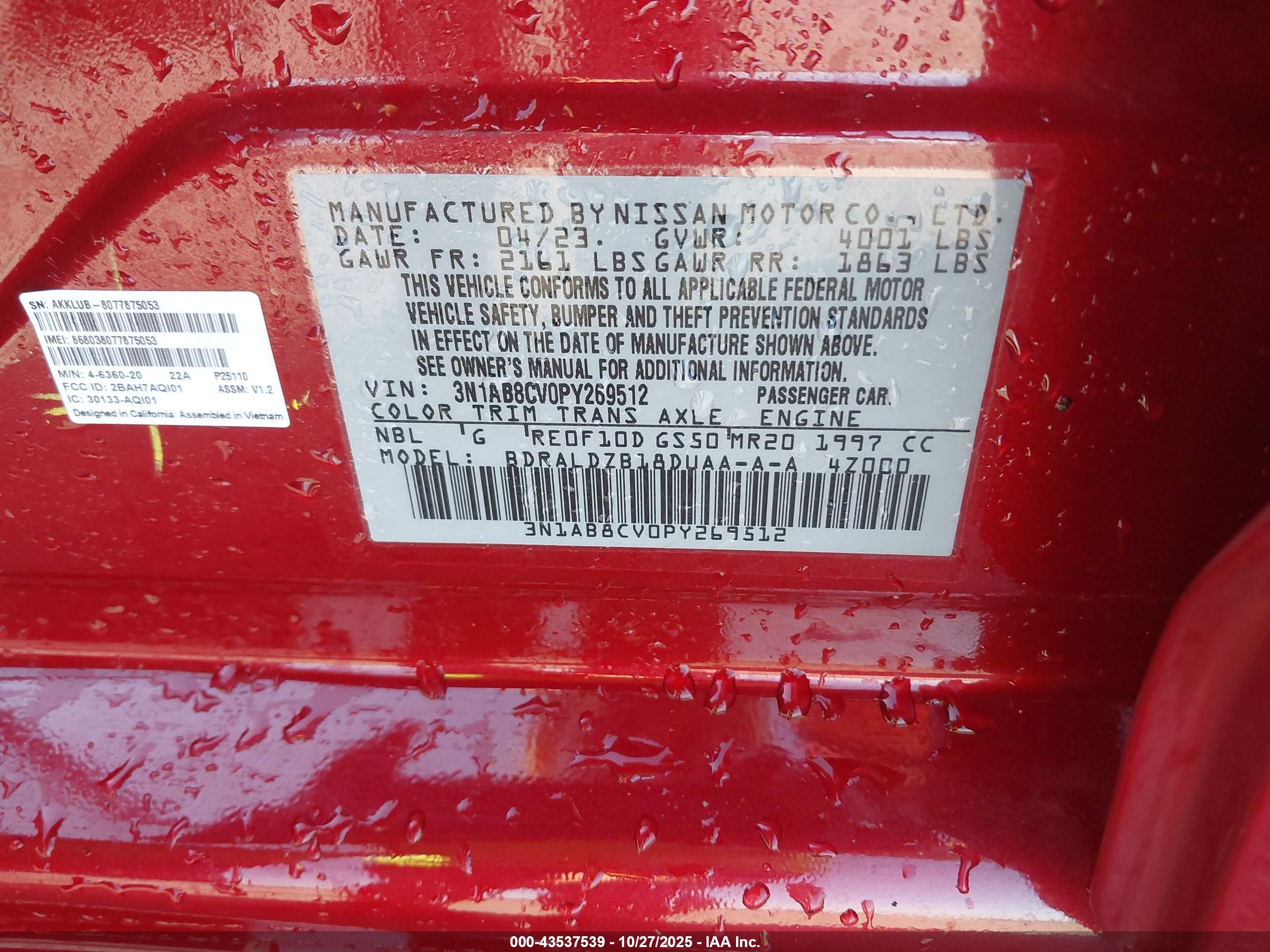 NISSAN SENTRA image 9