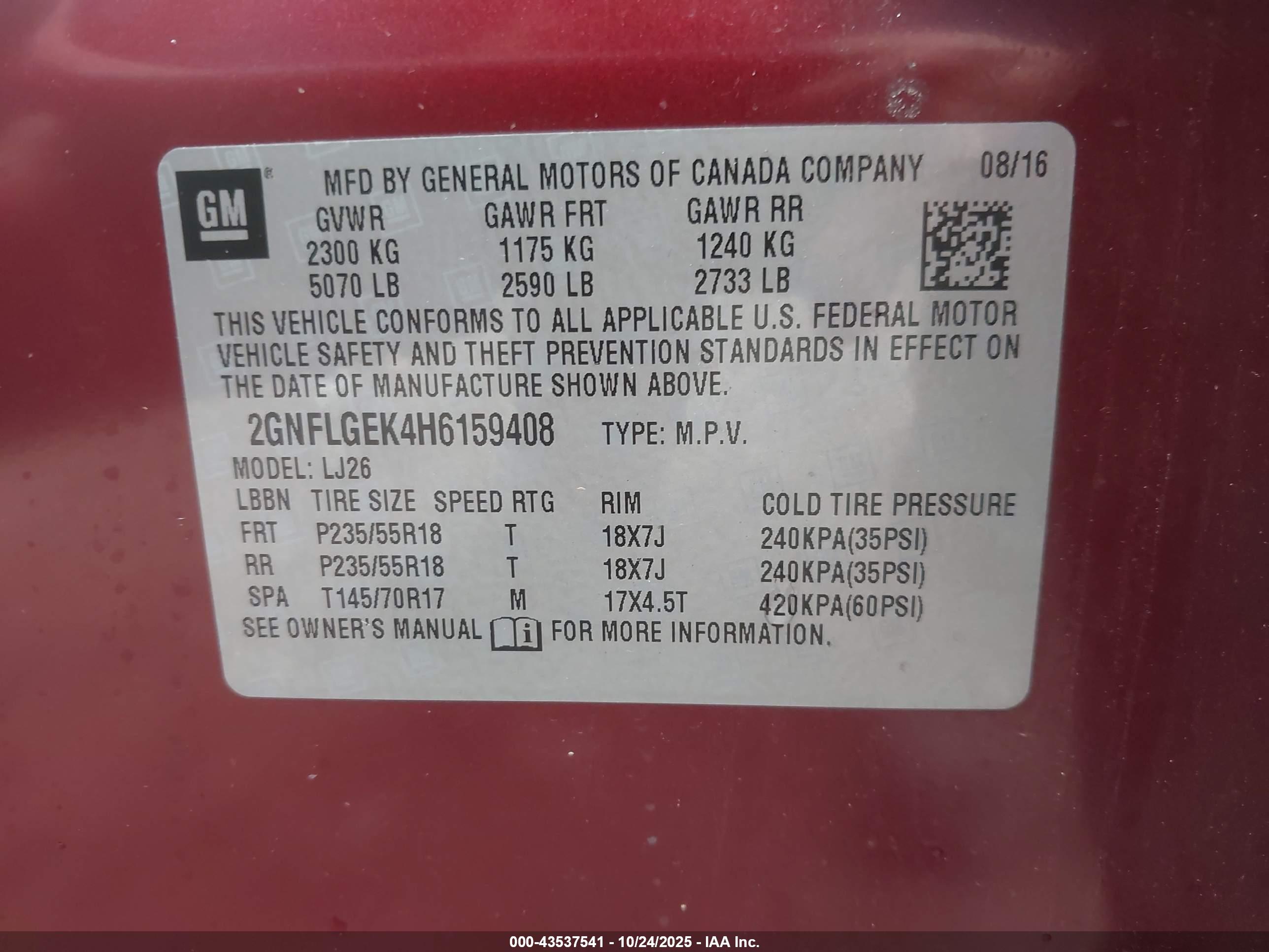 CHEVROLET EQUINOX image 9