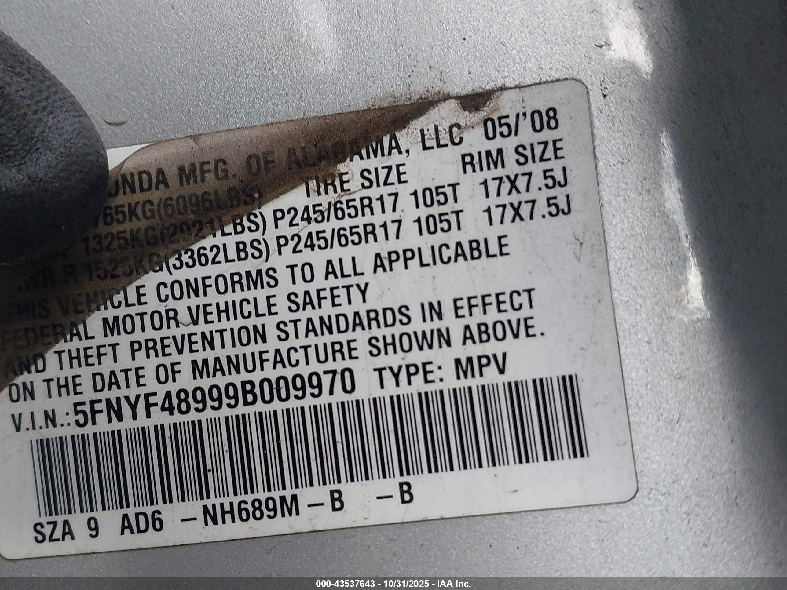 HONDA PILOT image 9