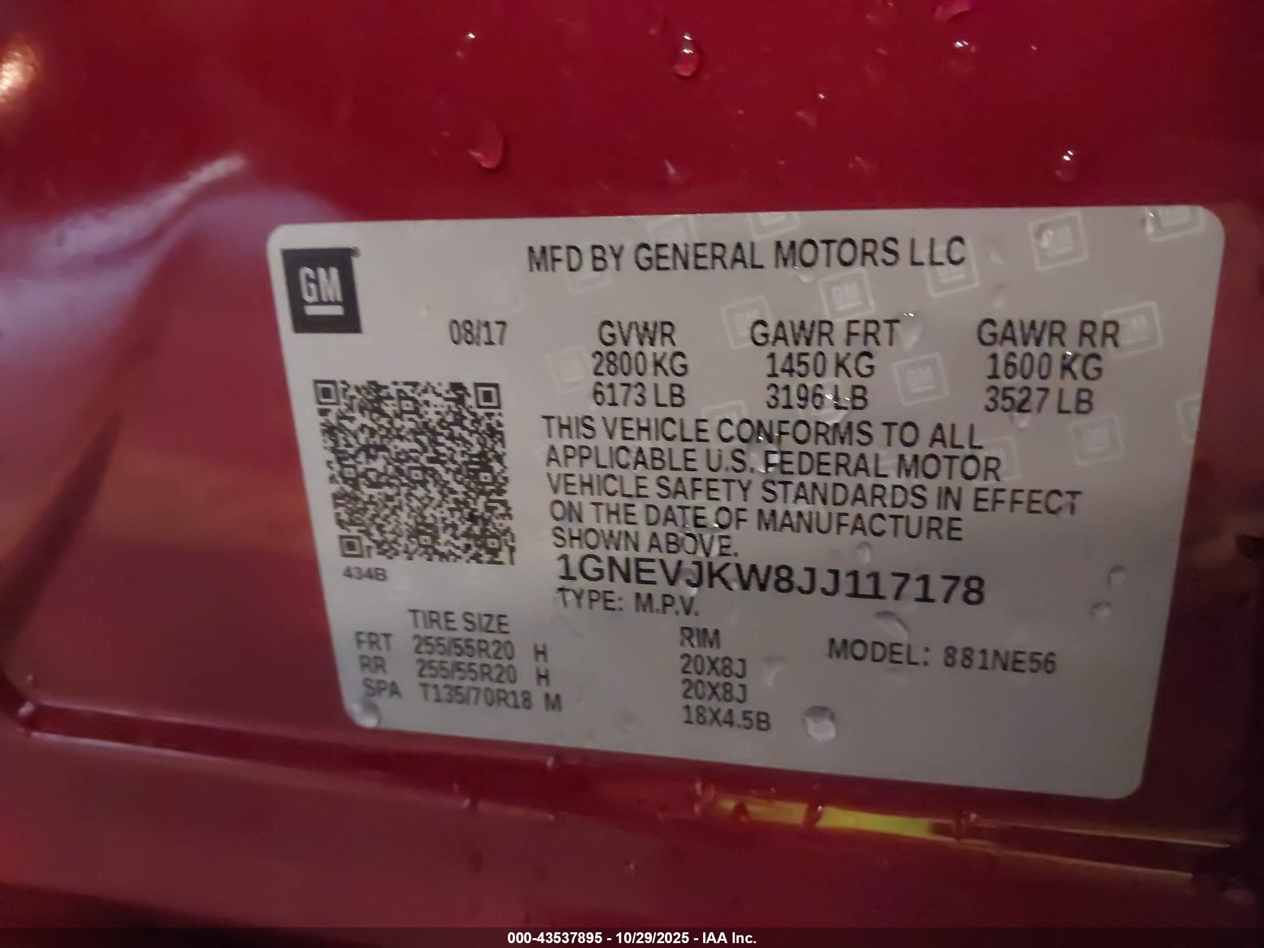 CHEVROLET TRAVERSE image 9