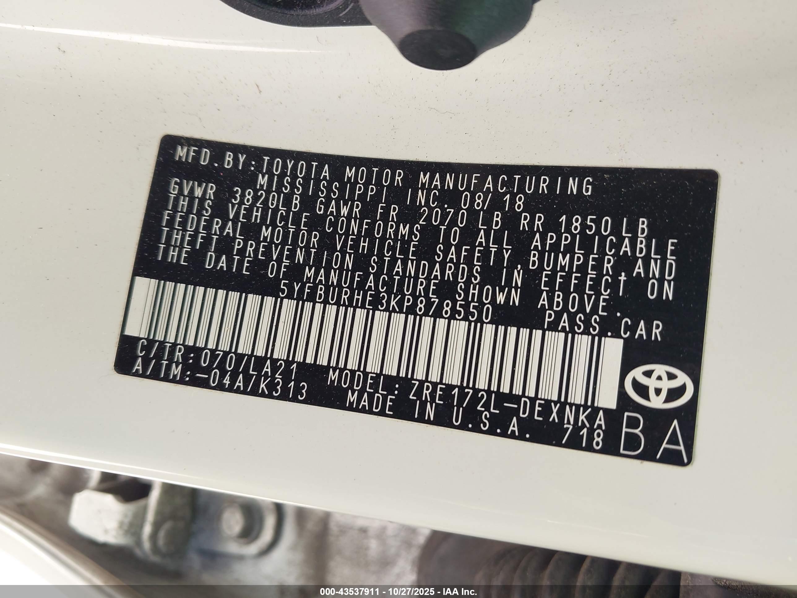 TOYOTA COROLLA image 9