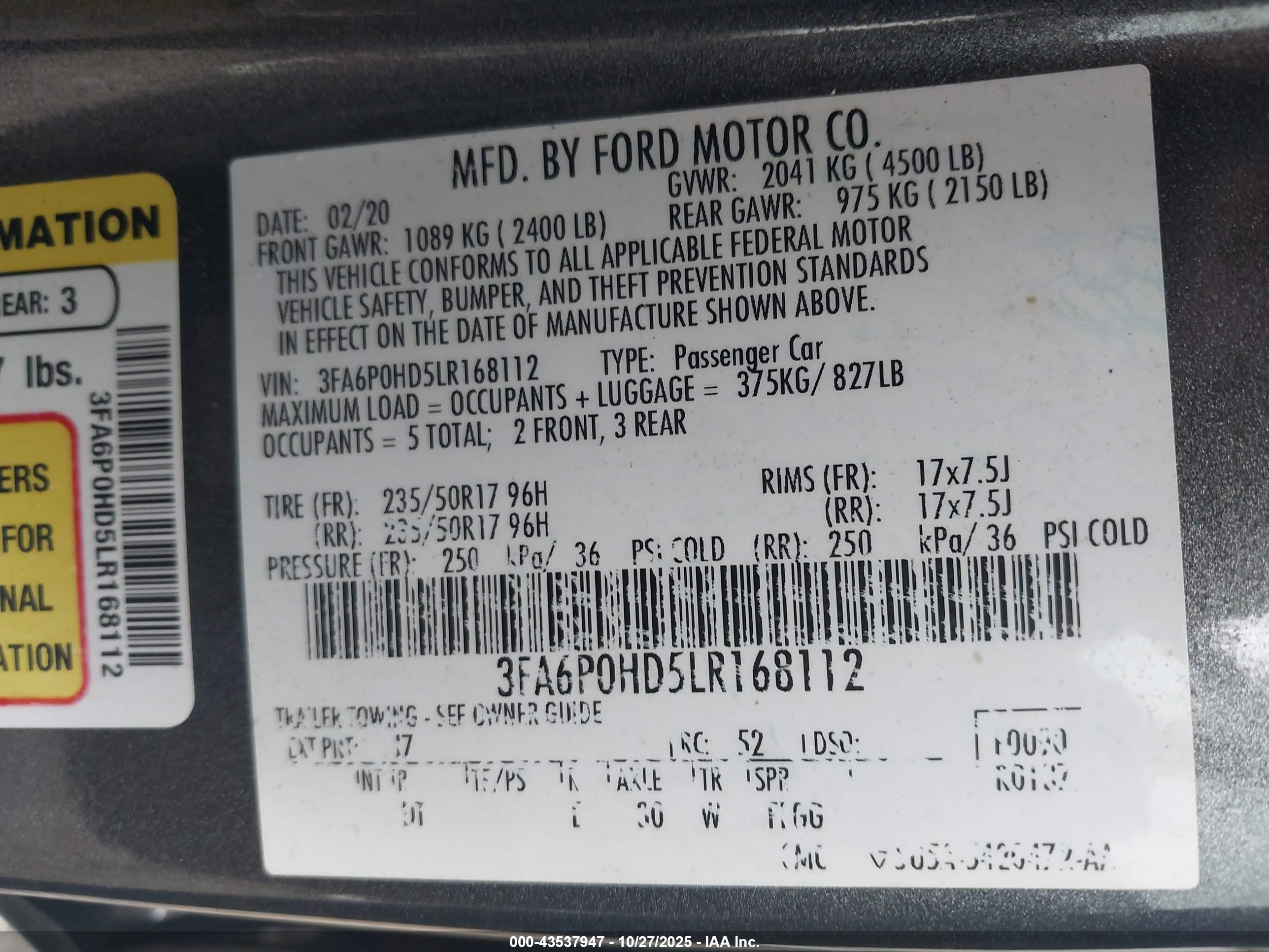 FORD FUSION image 9