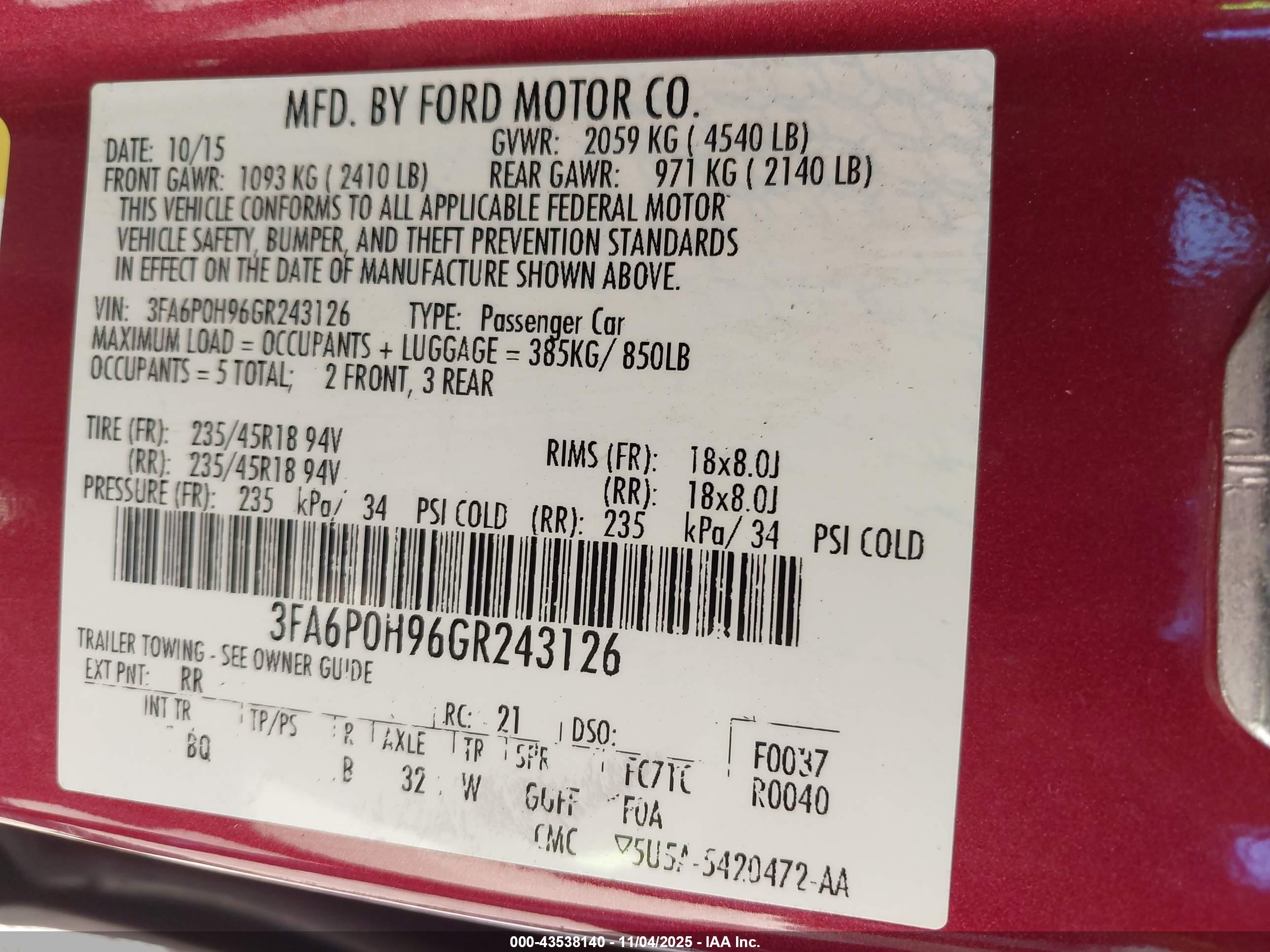 FORD FUSION image 9