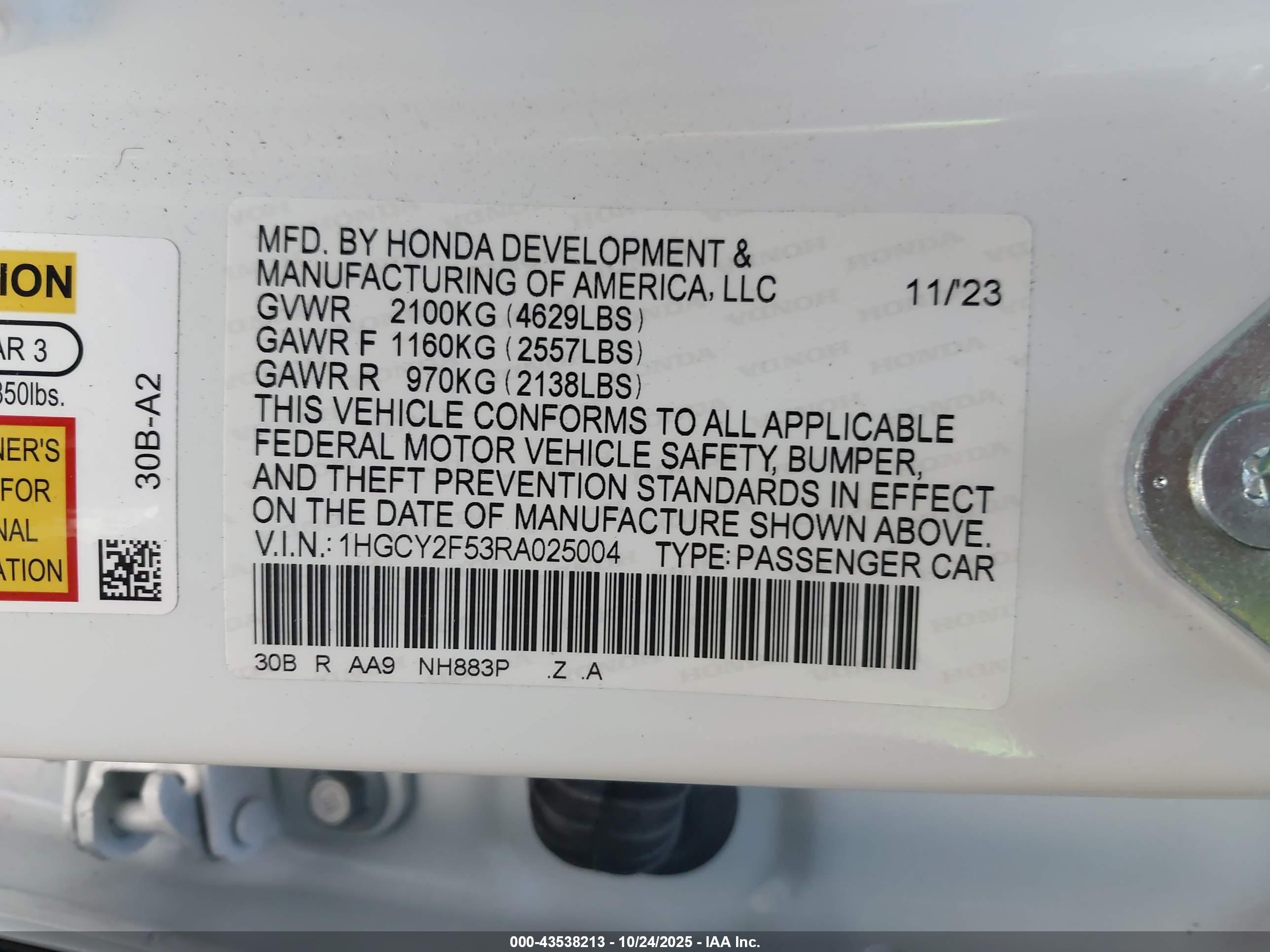 HONDA ACCORD image 9