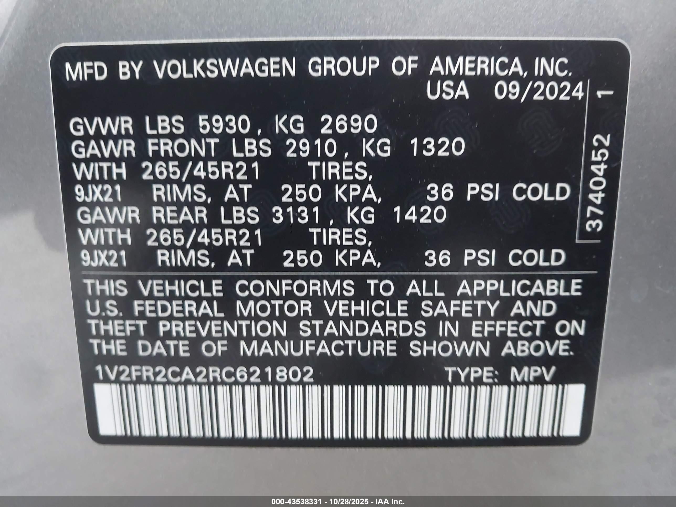 VOLKSWAGEN ATLAS image 9