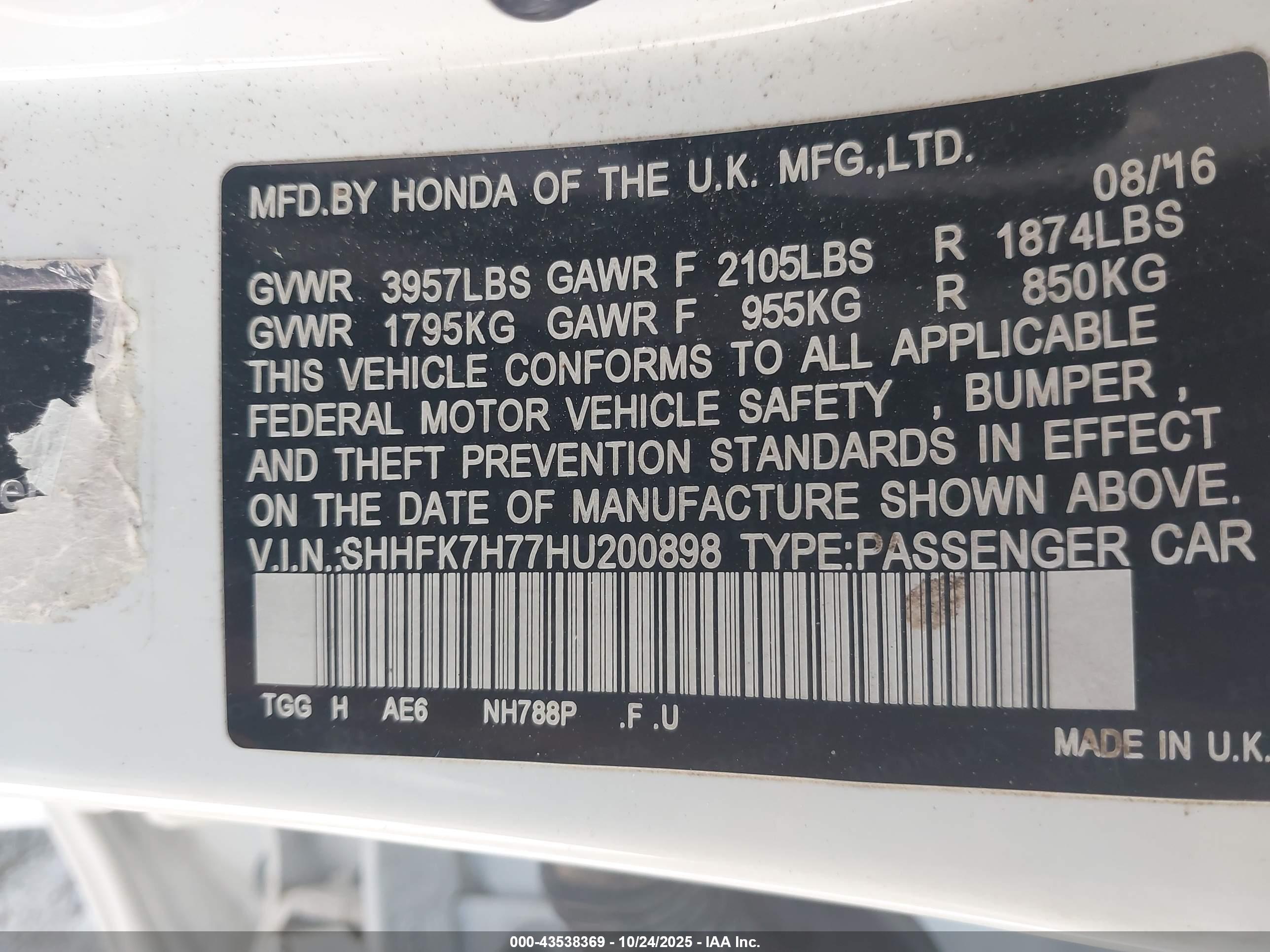 HONDA CIVIC image 9