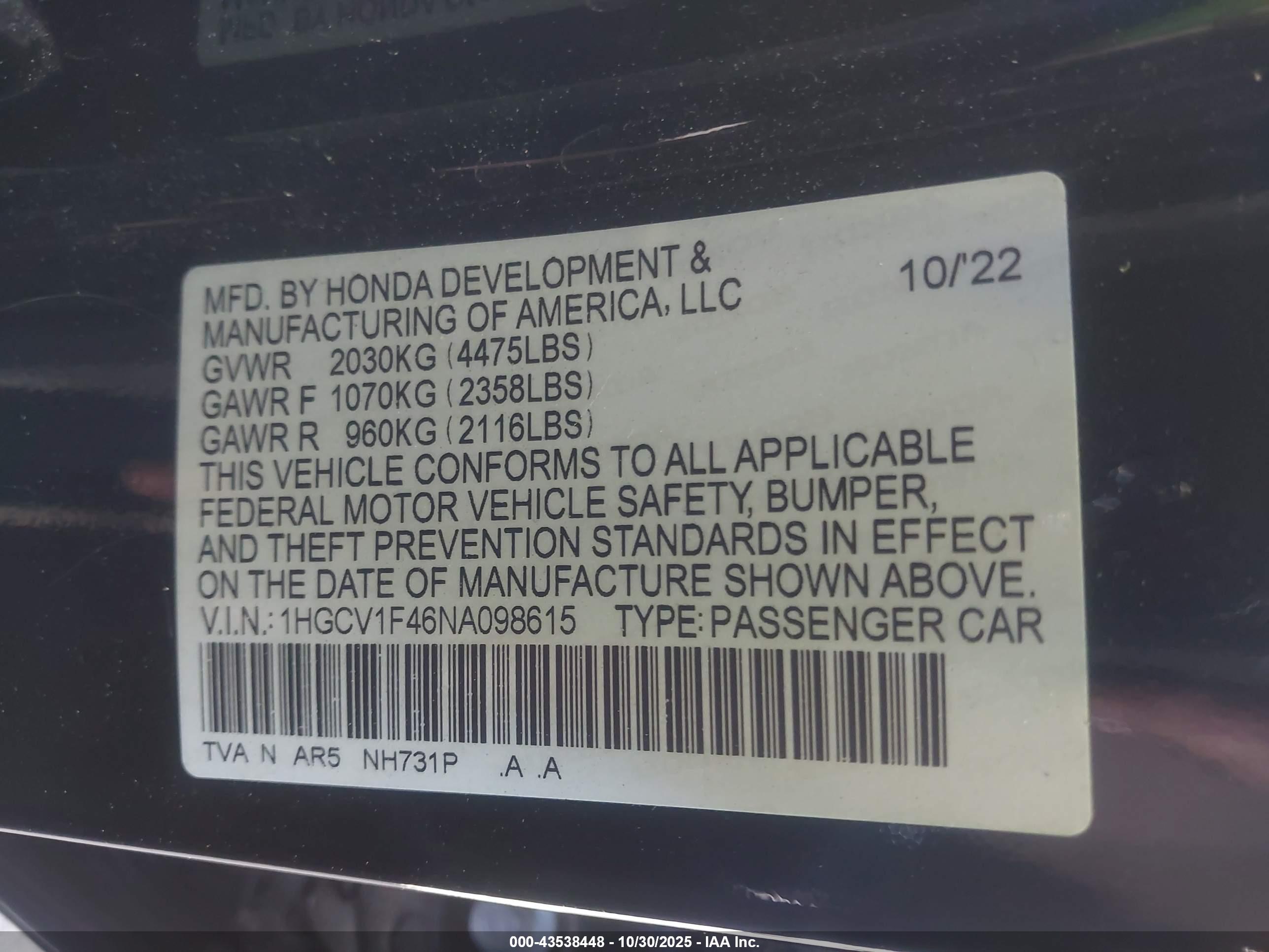 HONDA ACCORD image 9