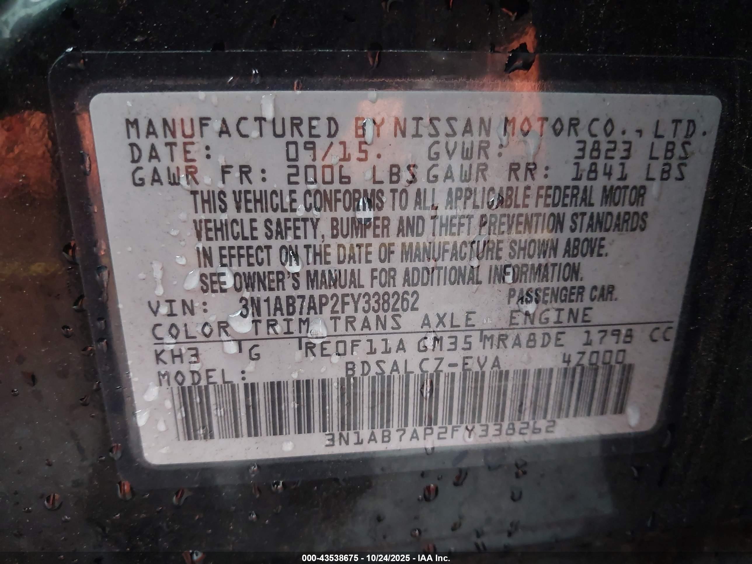 NISSAN SENTRA image 9