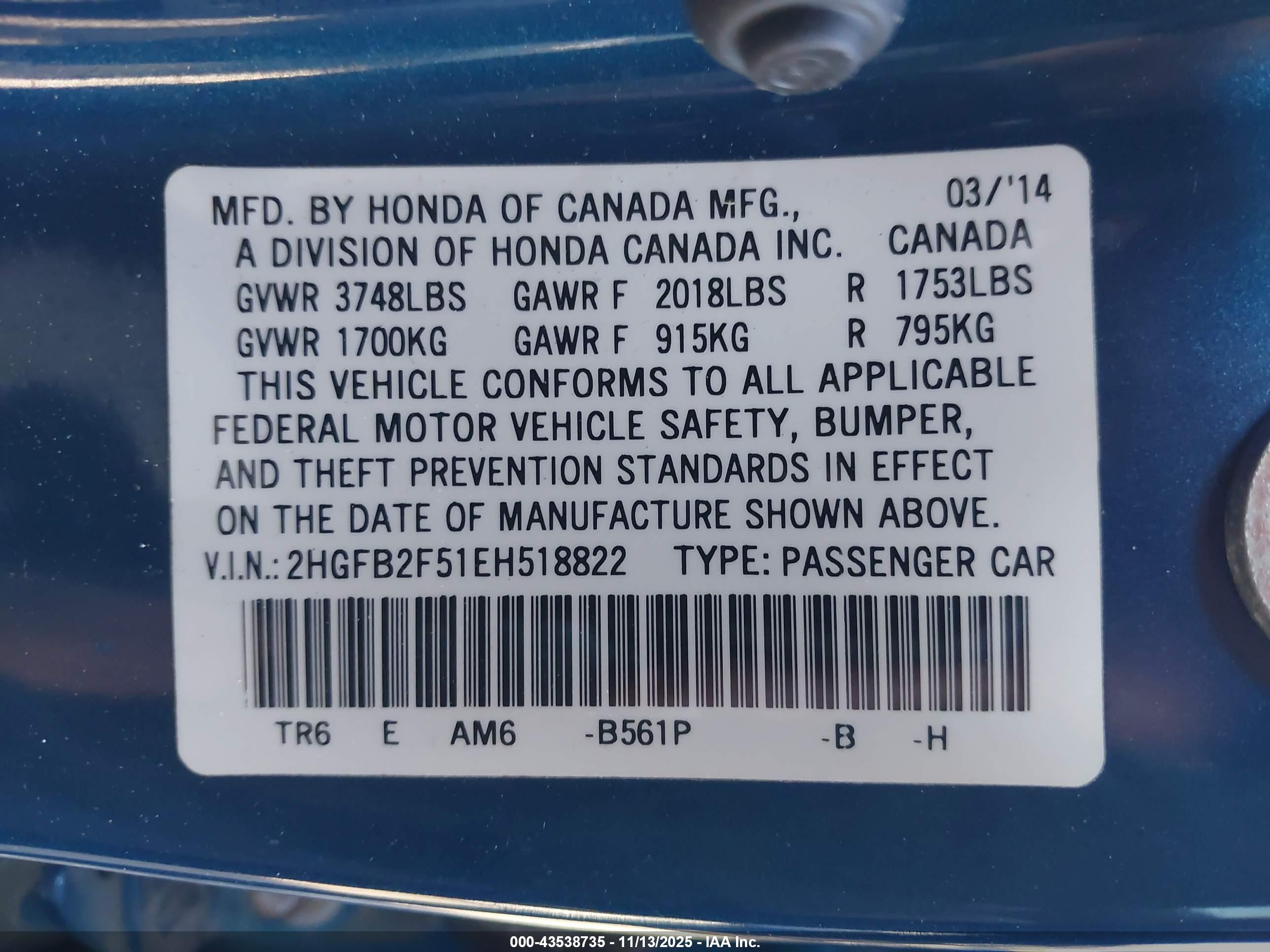 HONDA CIVIC image 9