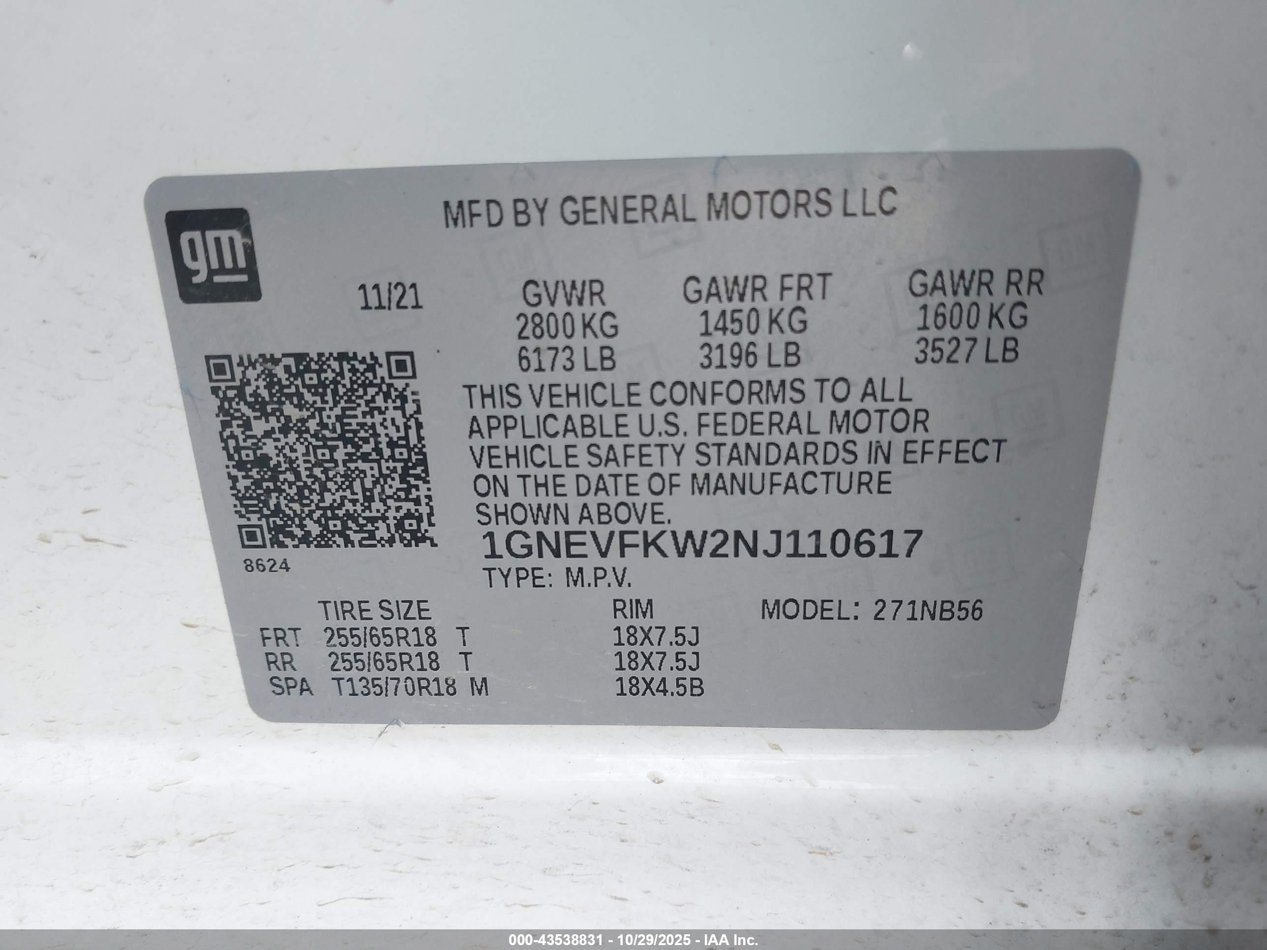 CHEVROLET TRAVERSE image 9