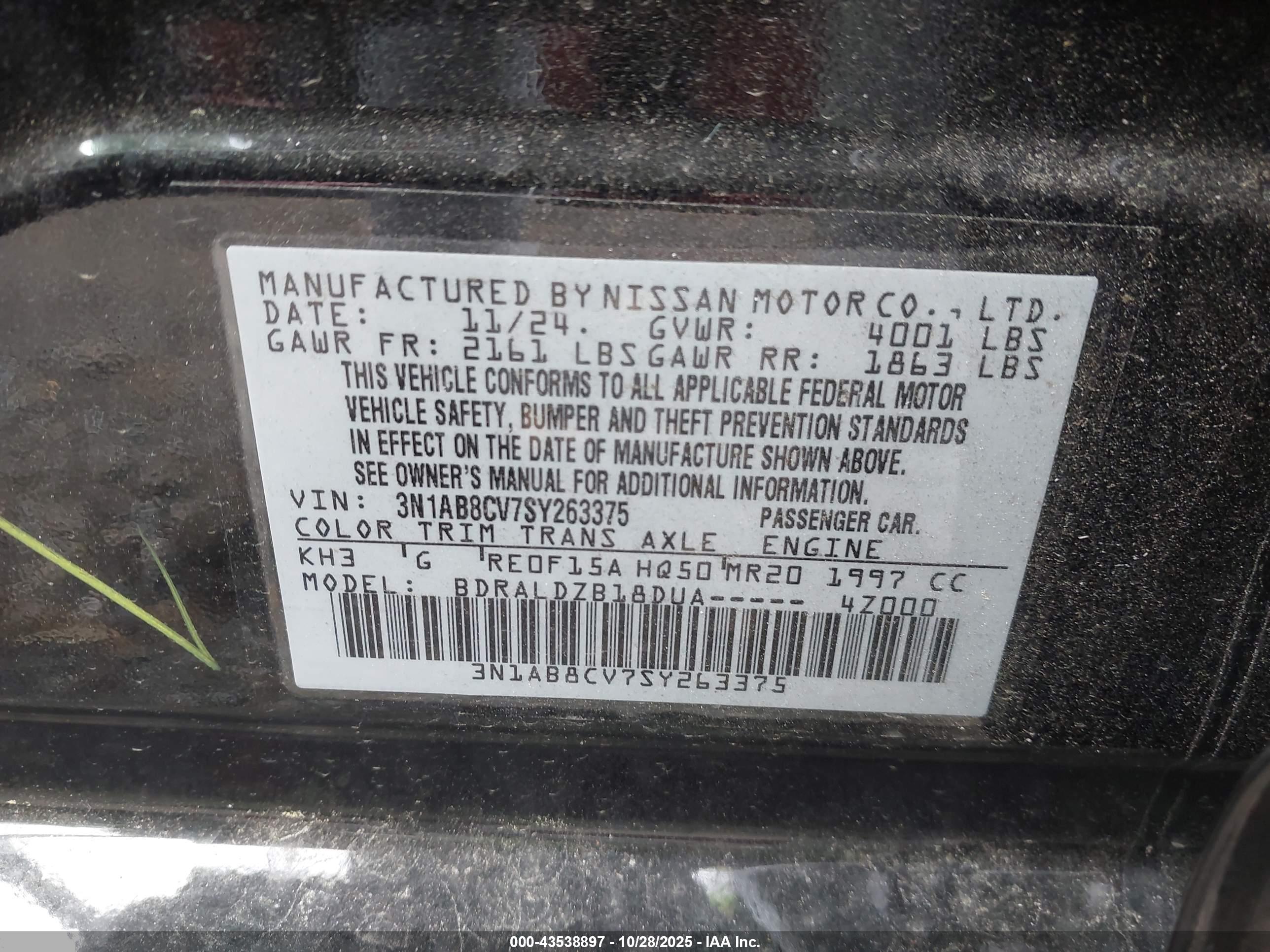 NISSAN SENTRA image 9