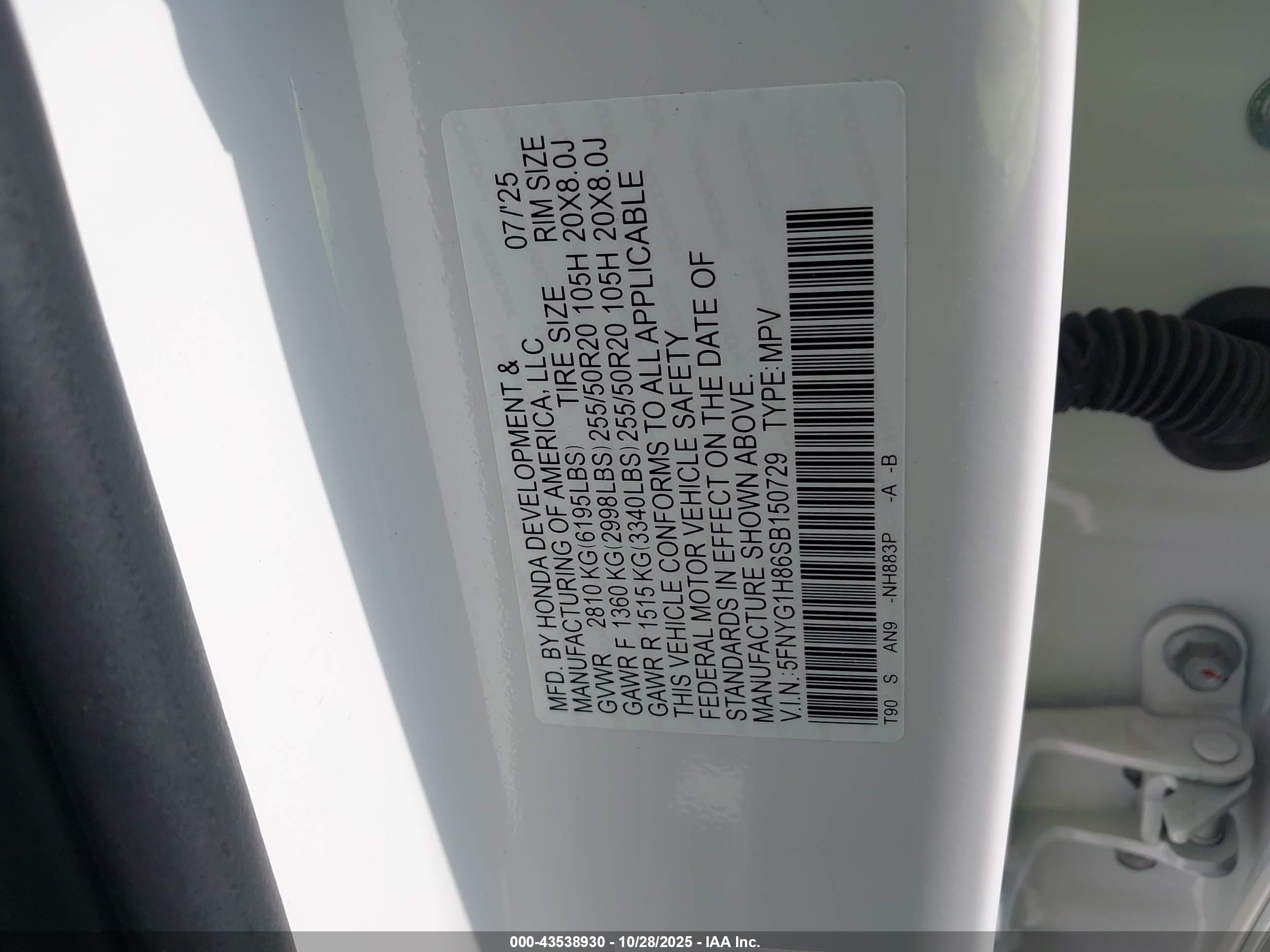 HONDA PILOT image 9