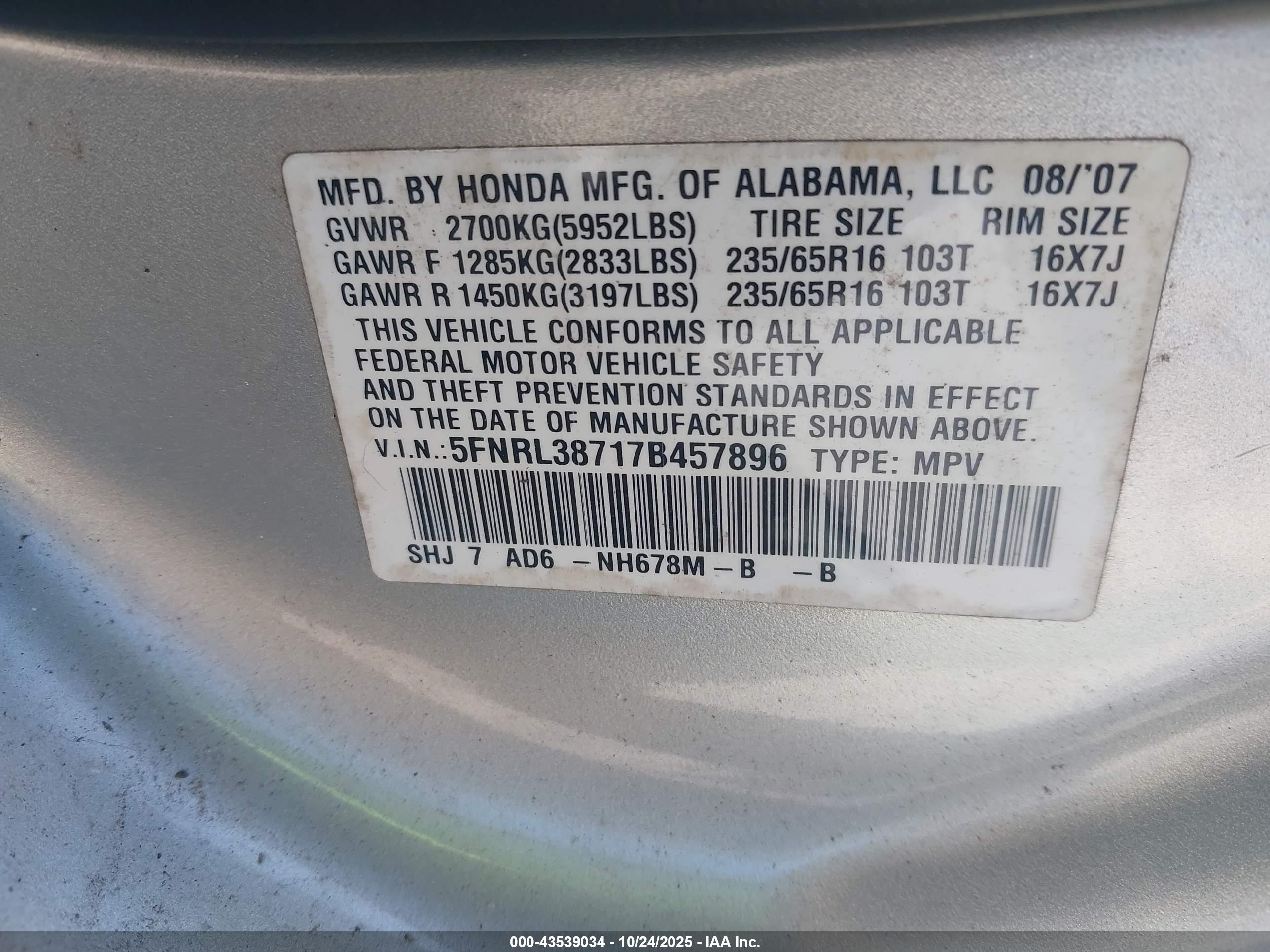 HONDA ODYSSEY image 9