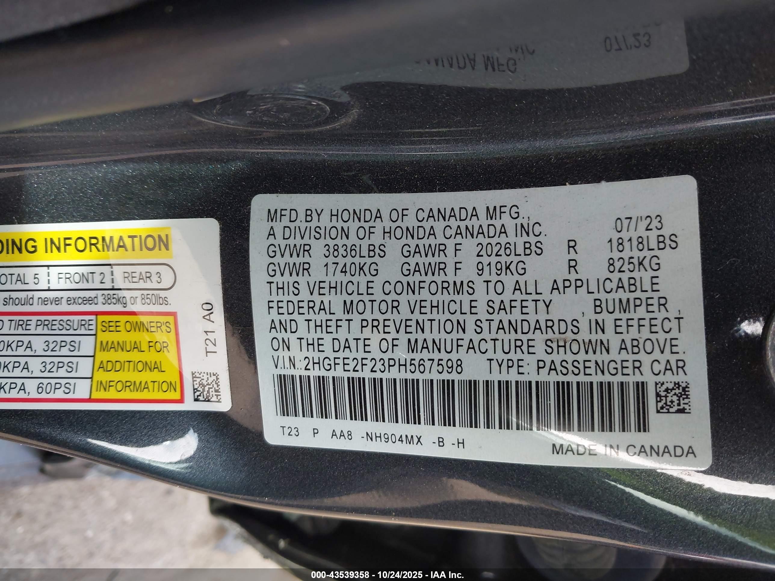 HONDA CIVIC image 9