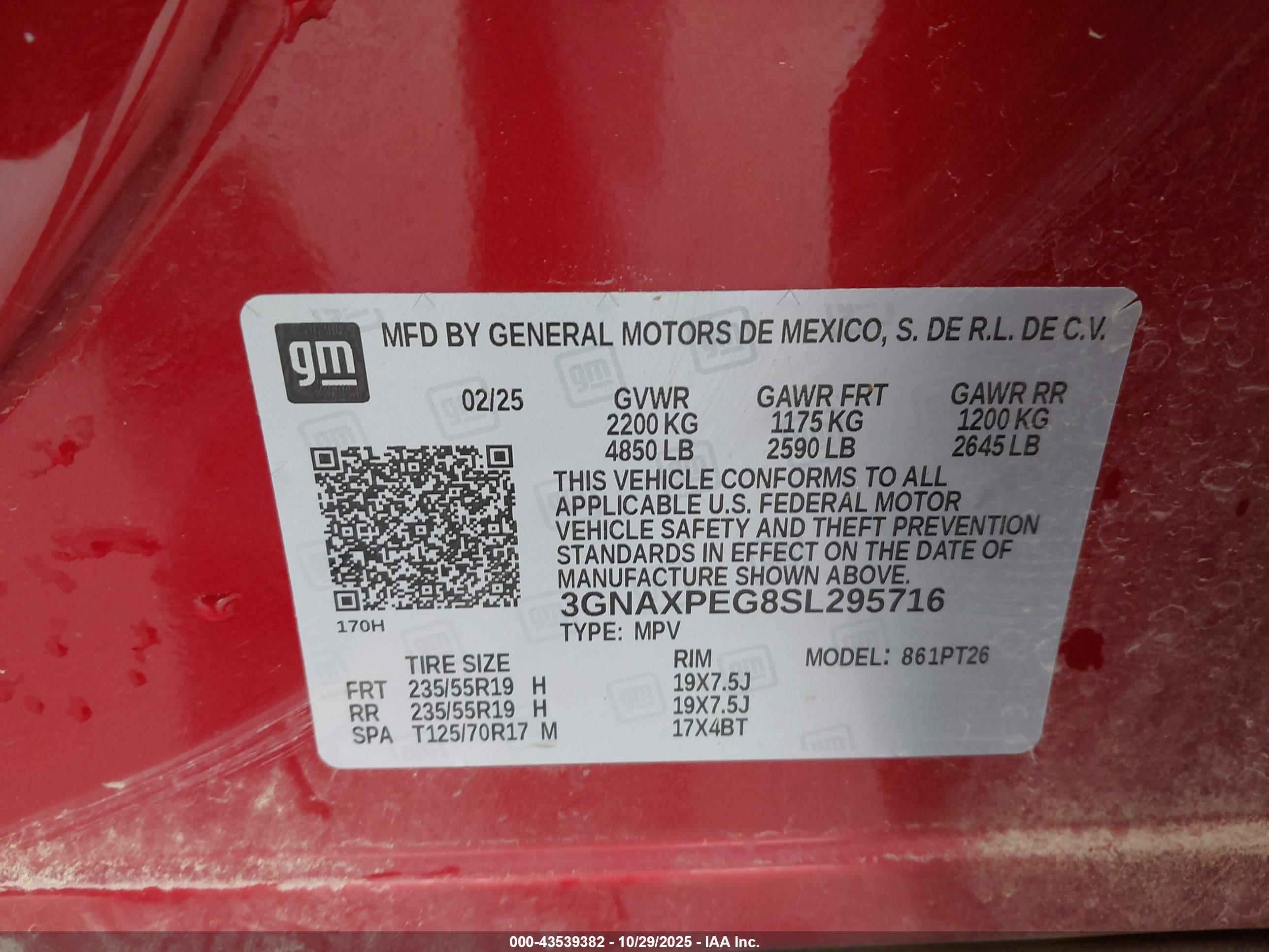 CHEVROLET EQUINOX image 9