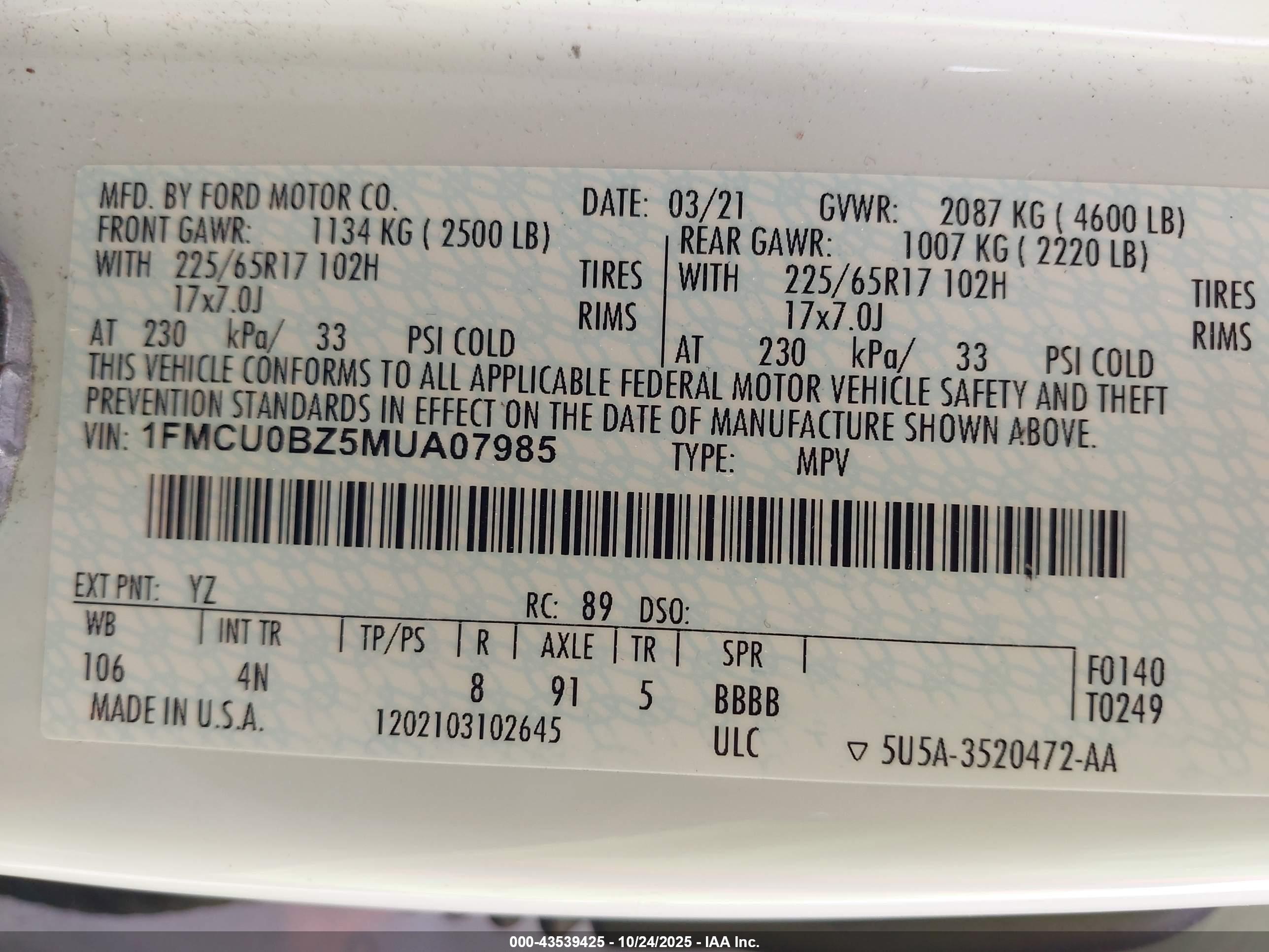 FORD ESCAPE image 9